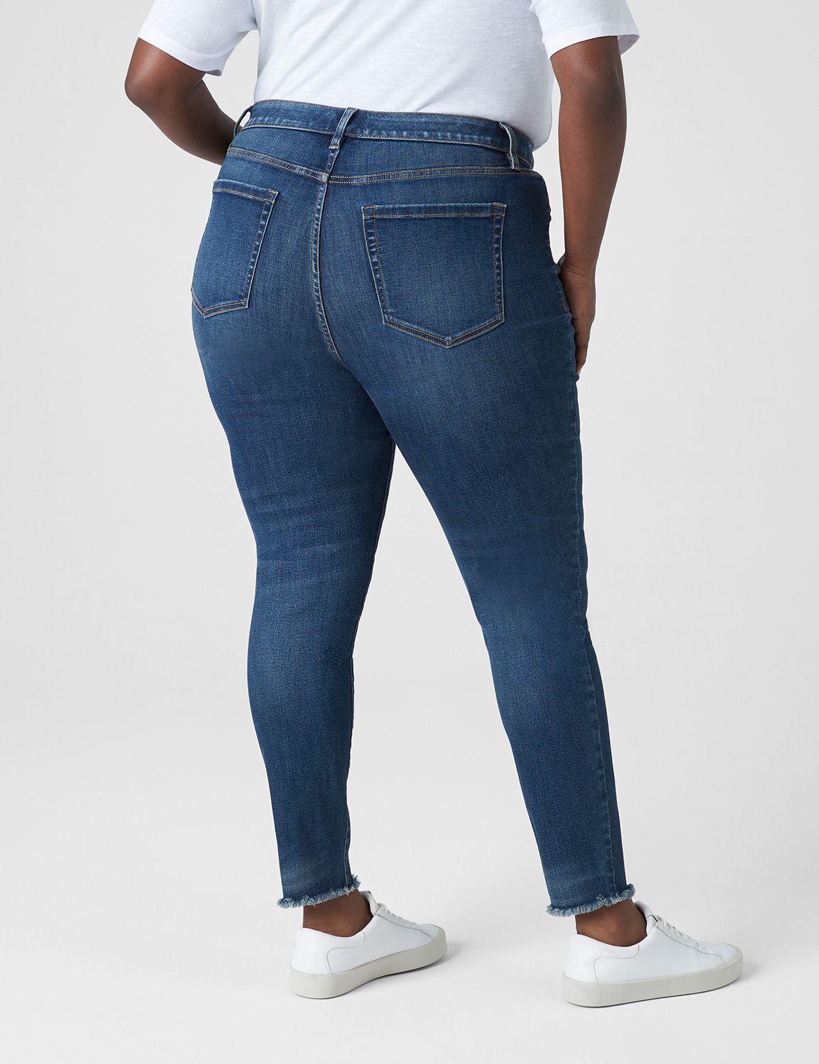 Seven7 Jeans Trendy Plus Size Step-Hem Distressed Skinny Jeans