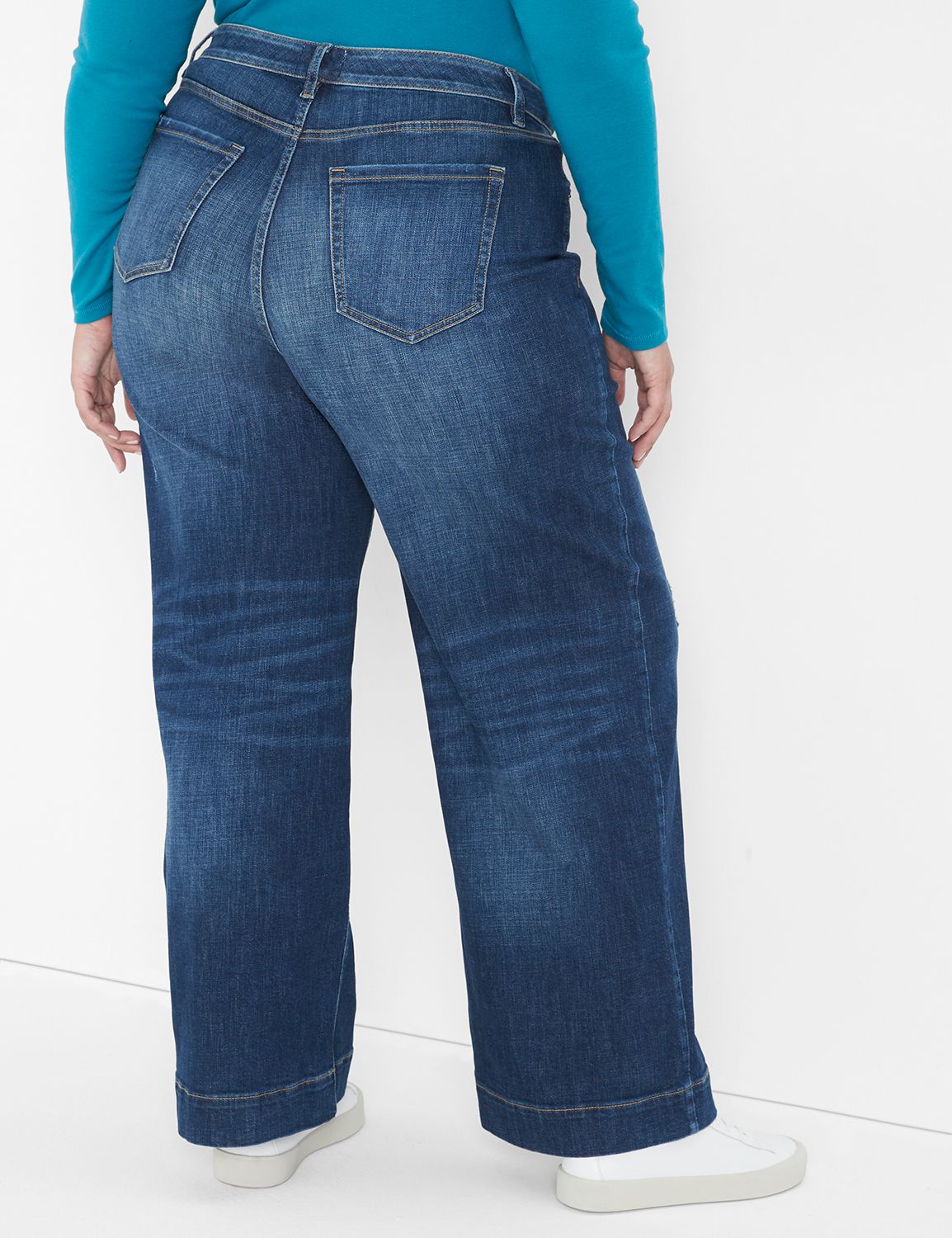 Seven7 Wide Leg Jean With Seam Detail, LaneBryant