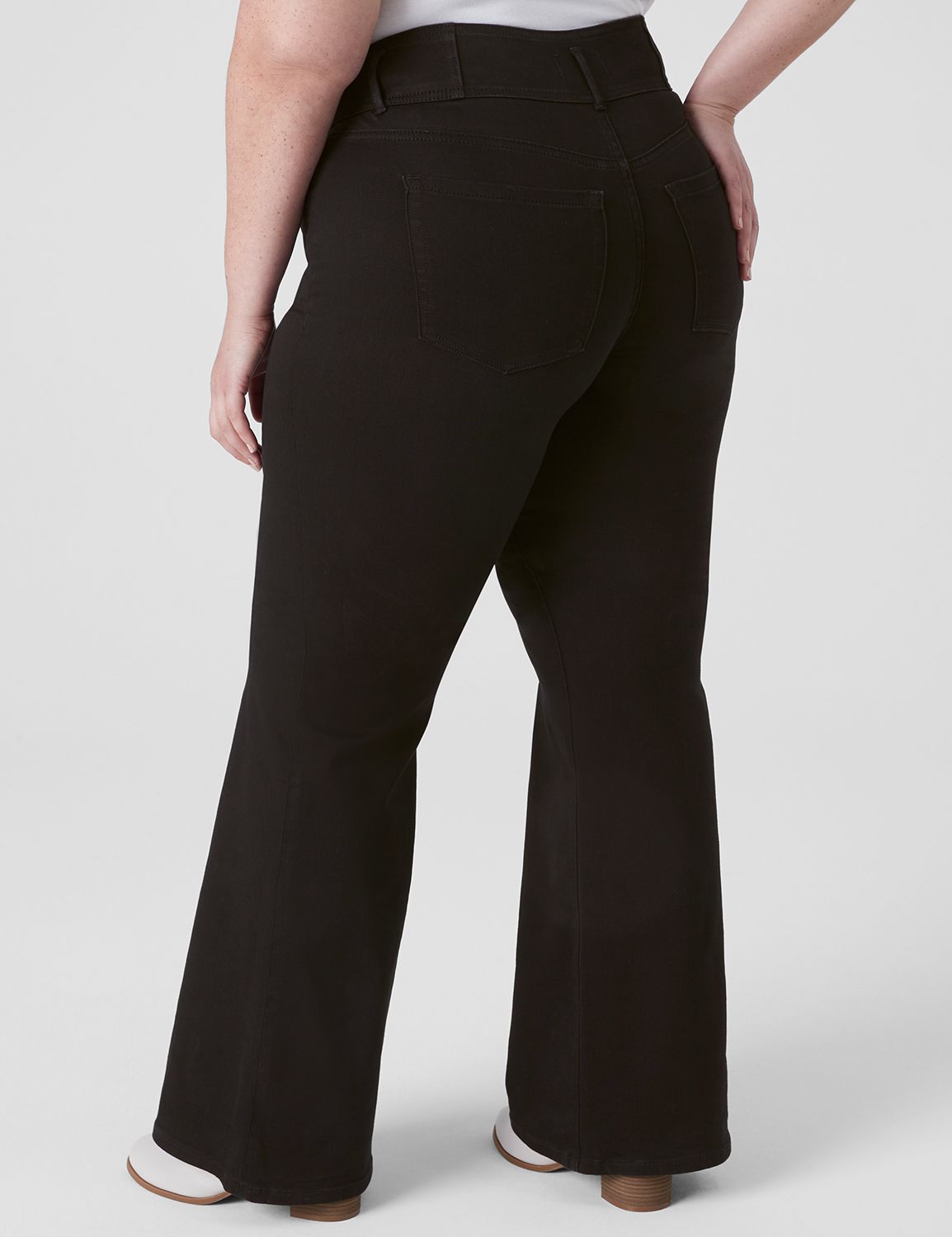 ULTRA HIGH RISE FLARE JEAN - BLACK Product Image 2