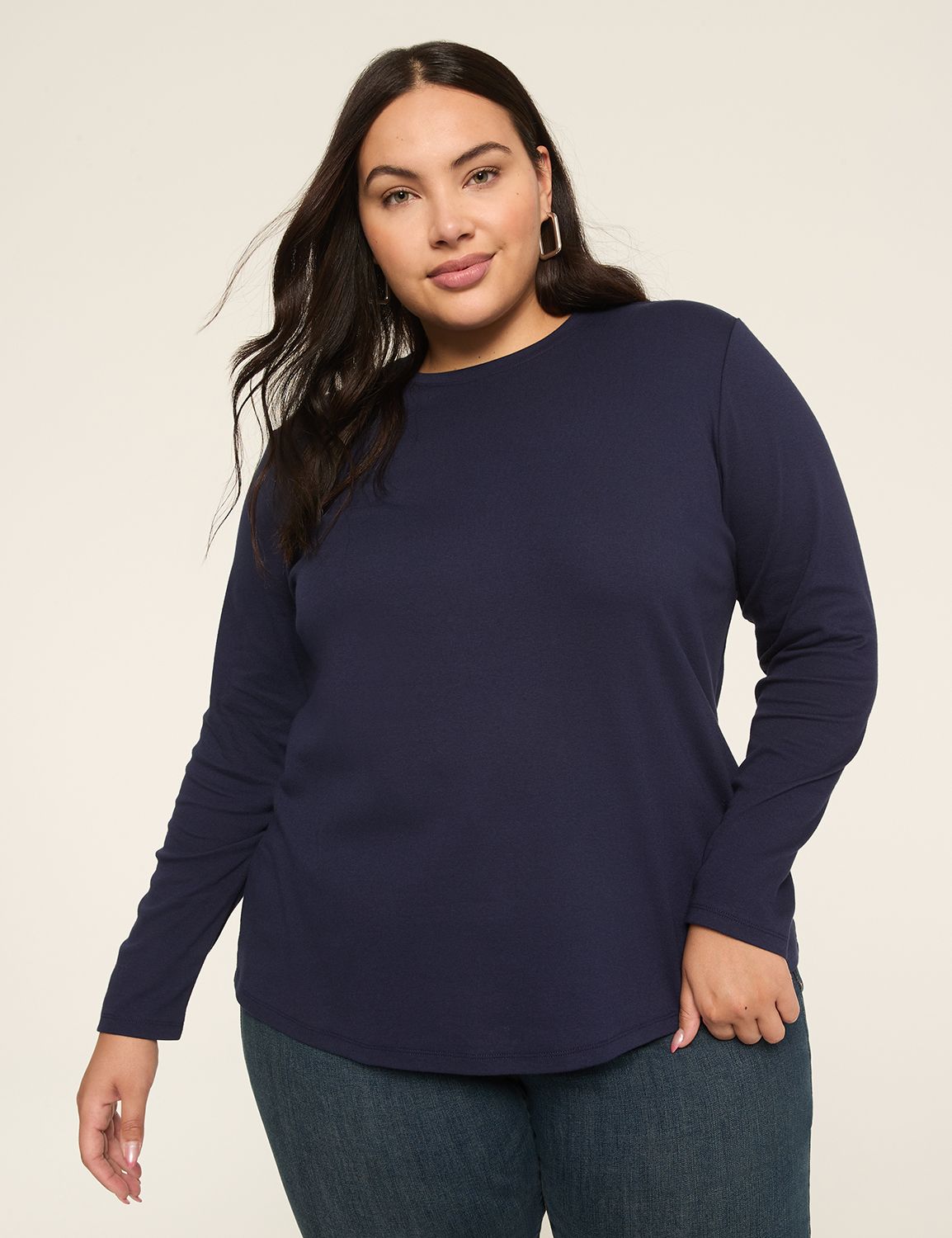 Classic Long Sleeve Crew Neck Tee S Product Image 1