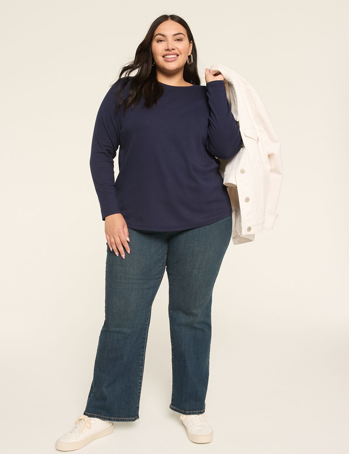 Classic Long Sleeve Crew Neck Tee S Product Image 3