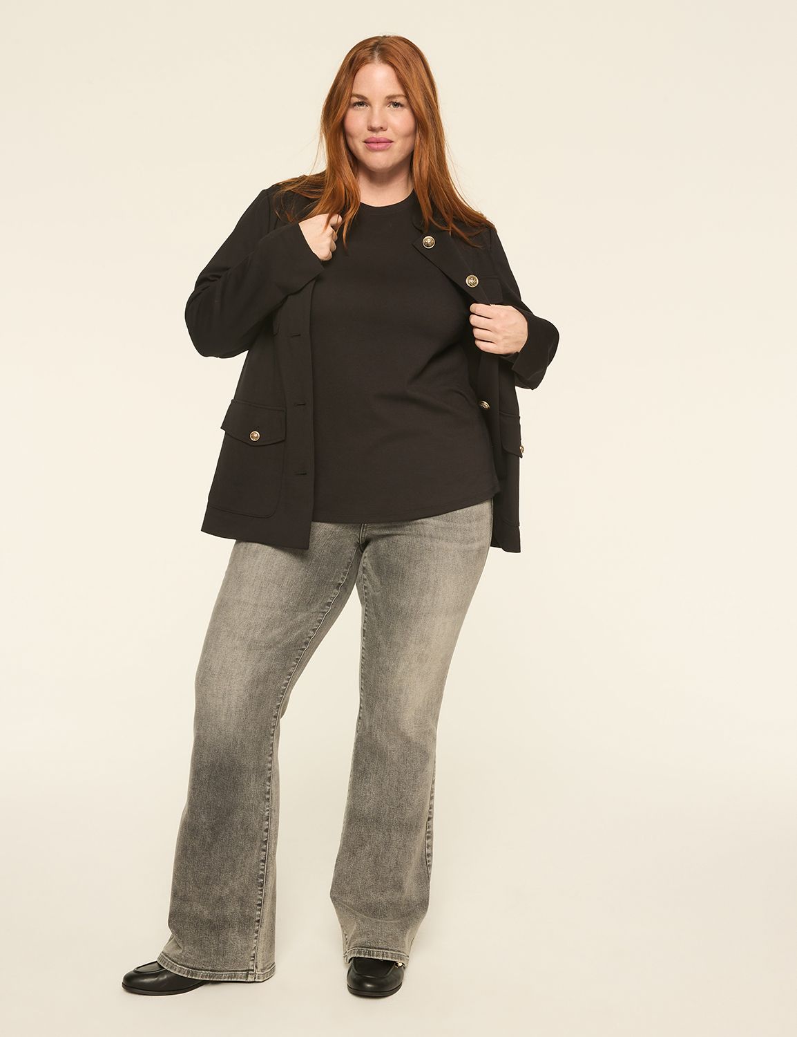 Classic Long Sleeve Crew Neck Tee S Product Image 3