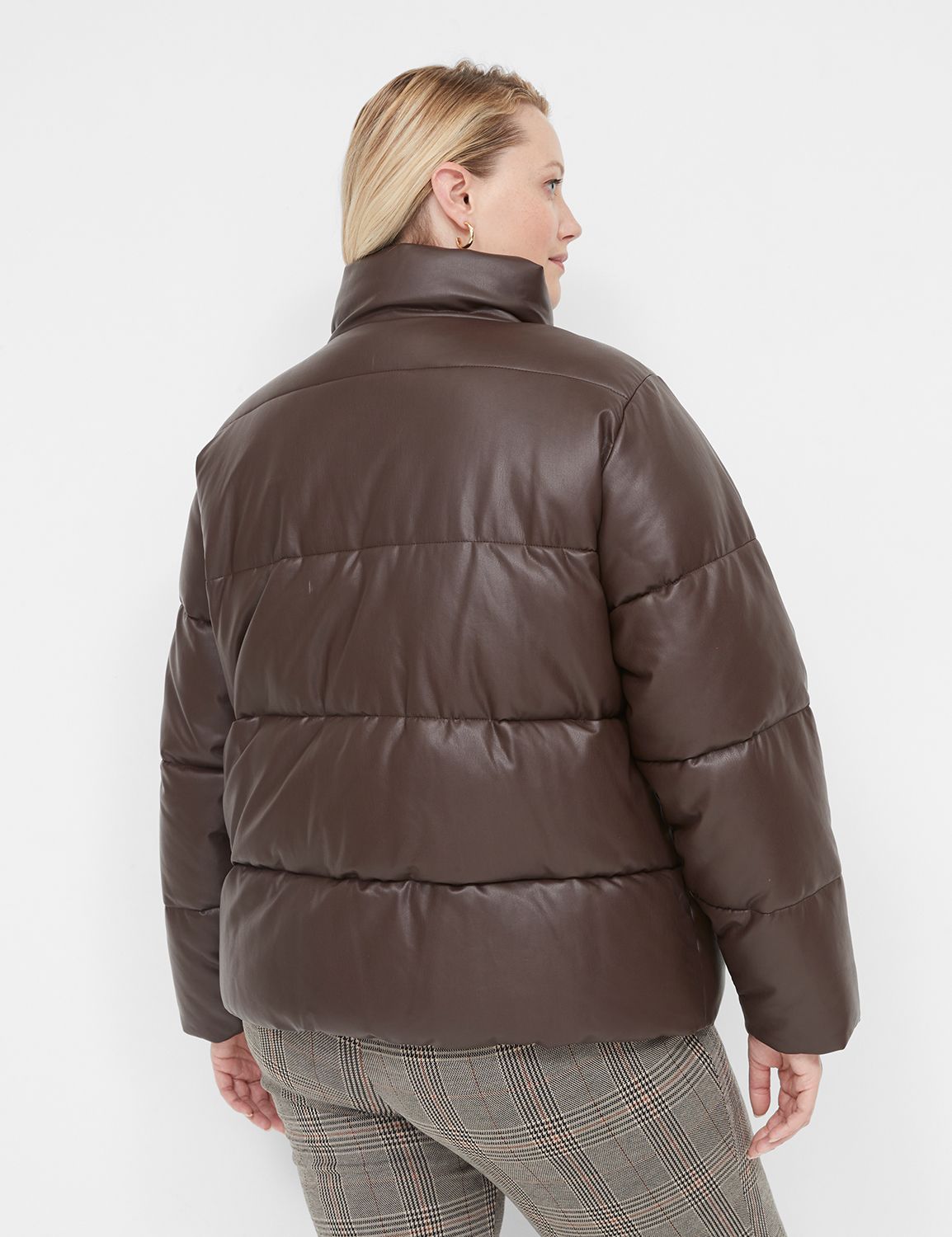 Bernardo Faux Leather Puffer 1137 LaneBryant