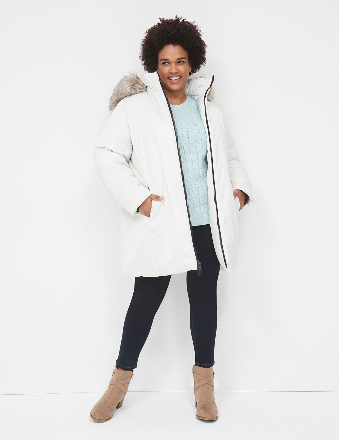 Hooded Heavy Puffer 1137475 LaneBryant