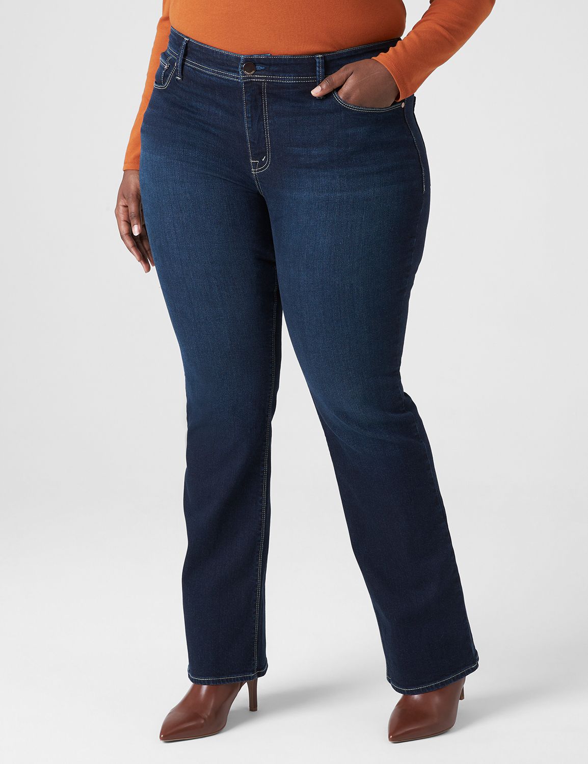 Seven7 Wide Leg Jean With Seam Detail, LaneBryant