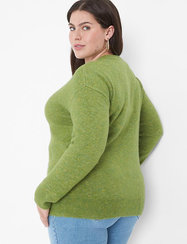 Long-Sleeve Henley Sweater