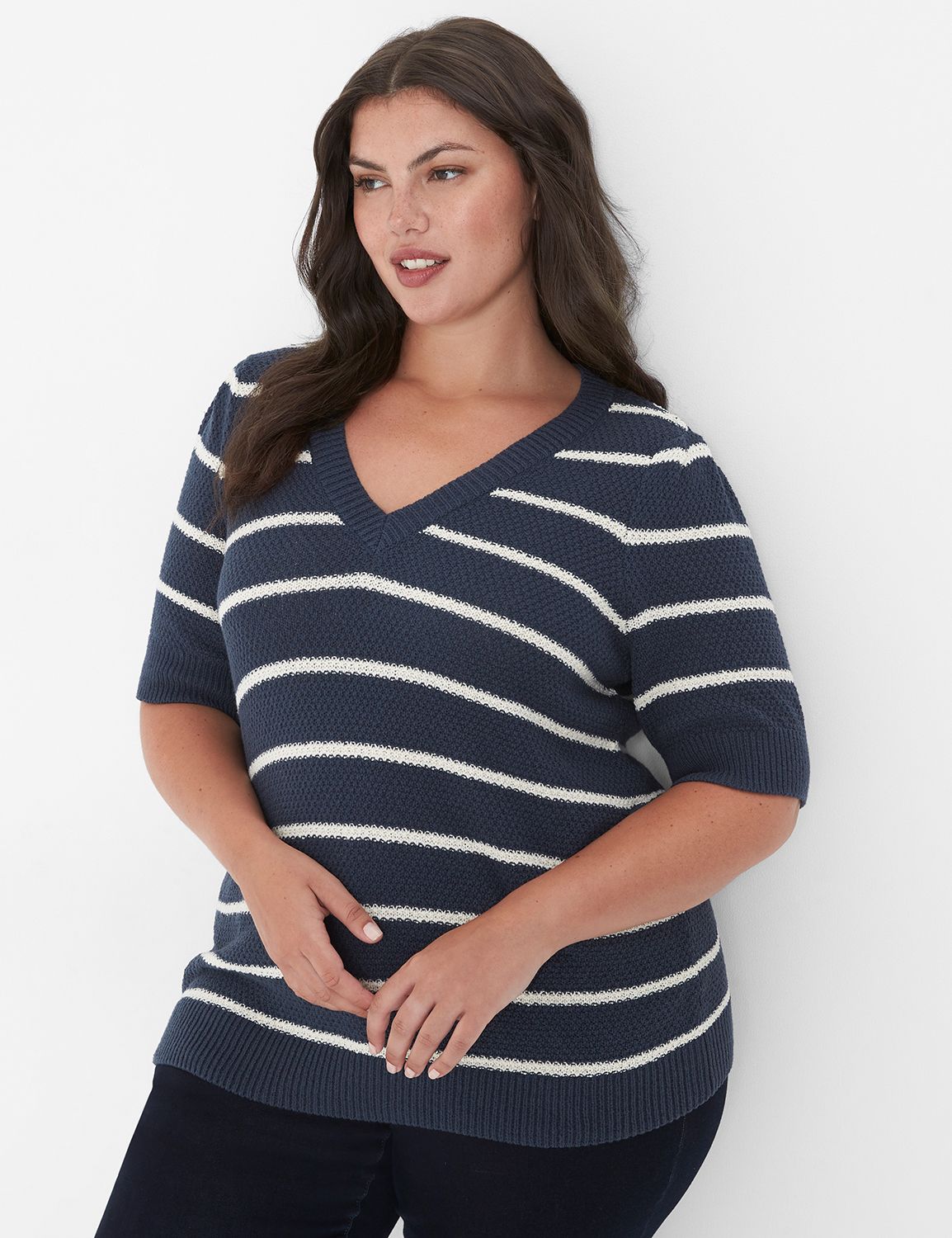 Elbow Puff Sleeve Sweater