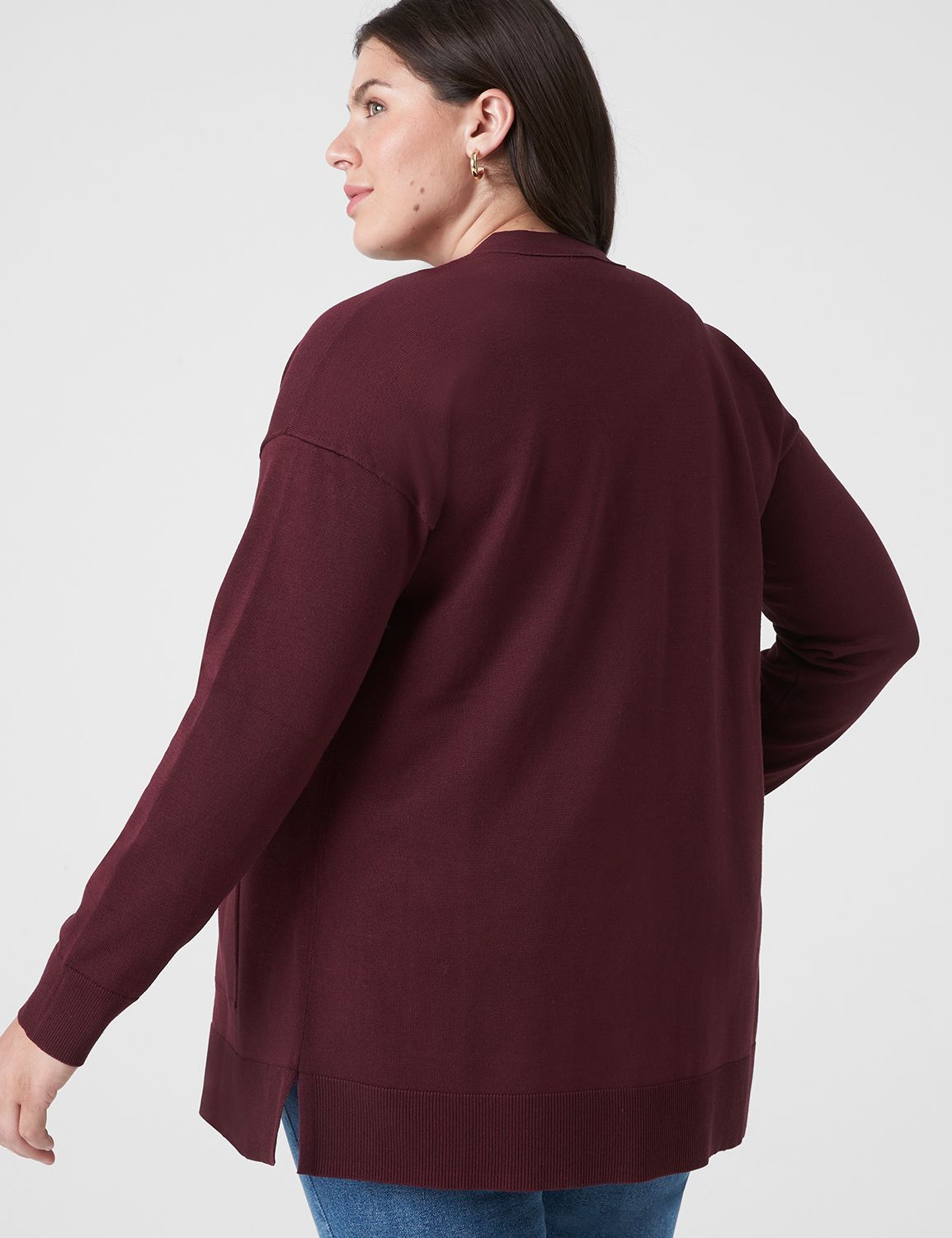 Classic Long Sleeve Open Front Swin Product Image 2