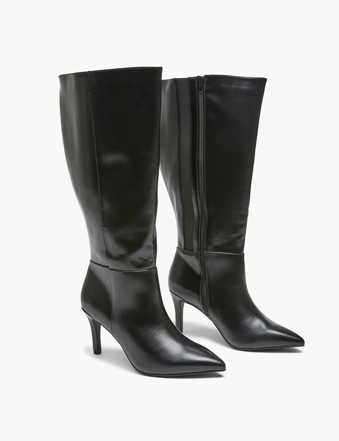 Faux leather tall boots hotsell