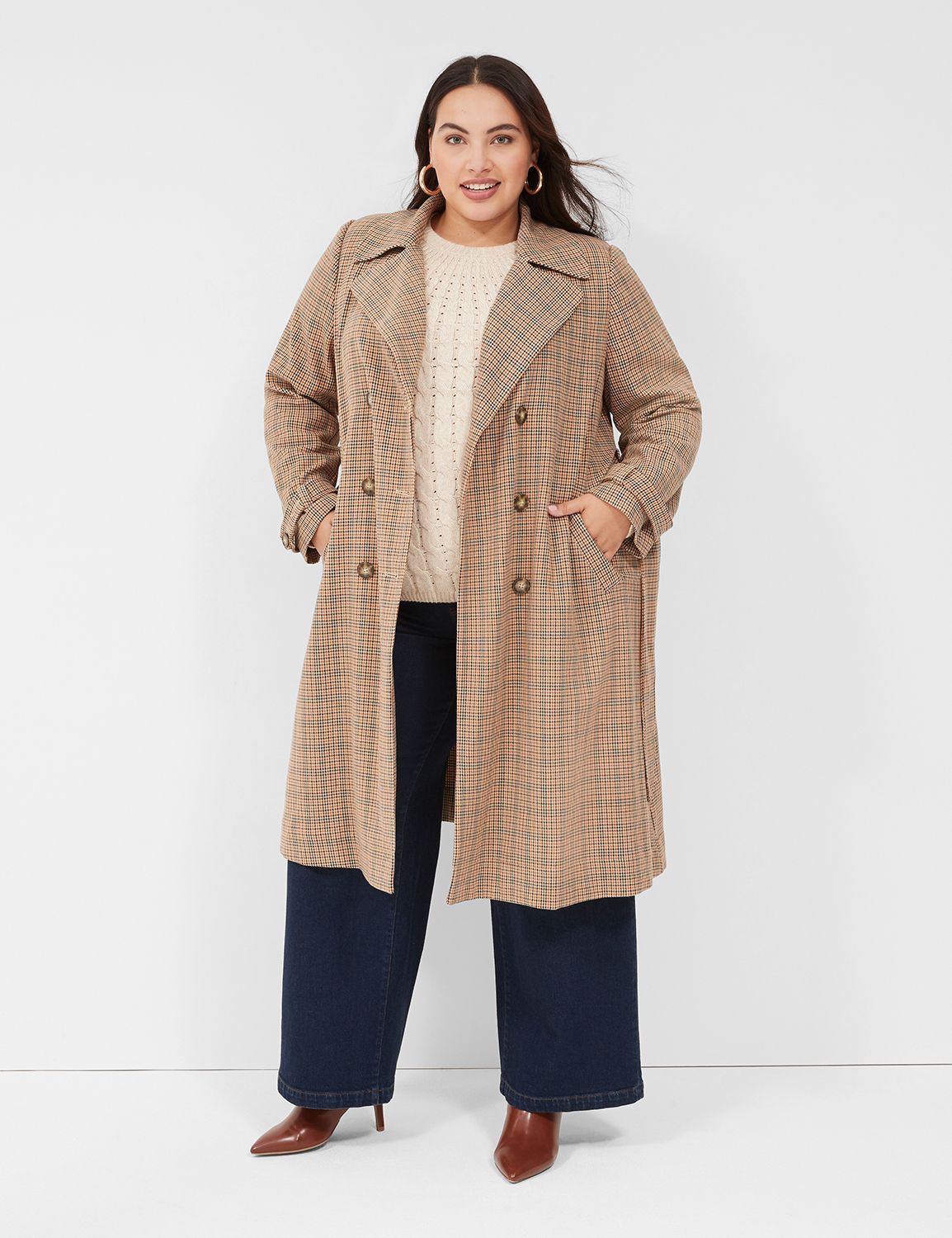 Print Trench Coat | LaneBryant