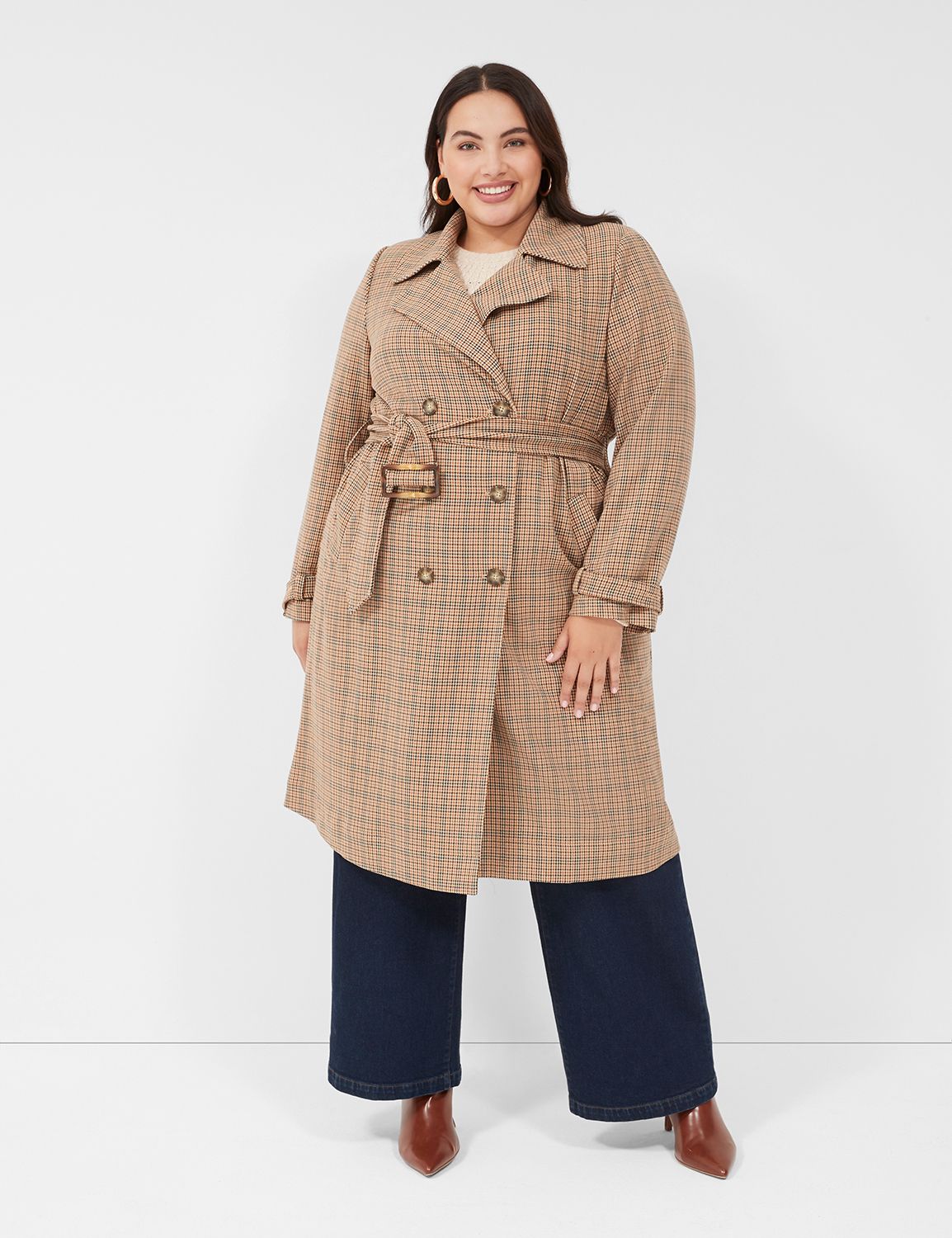 Lane bryant trench coat sale