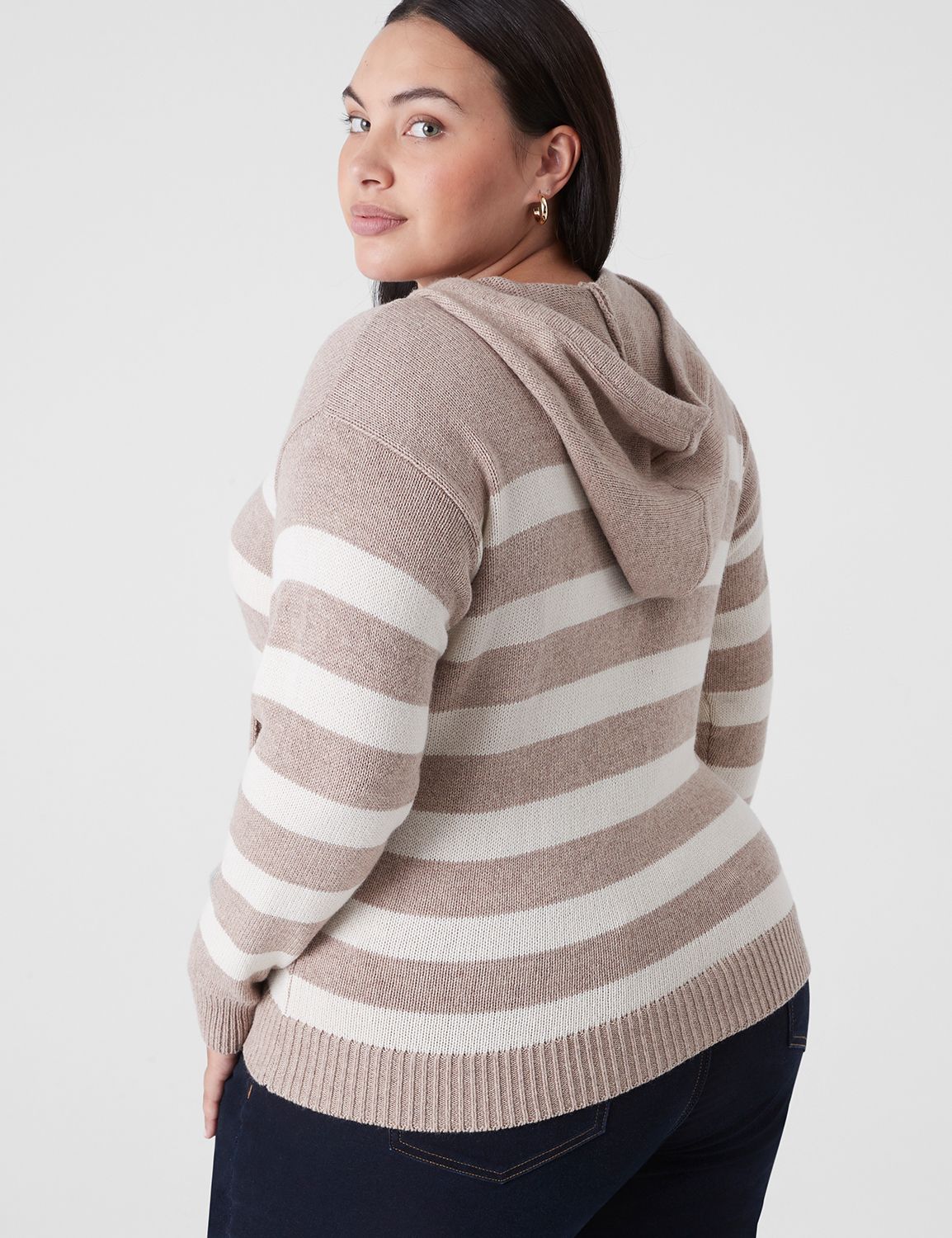 Striped hooded online sweater