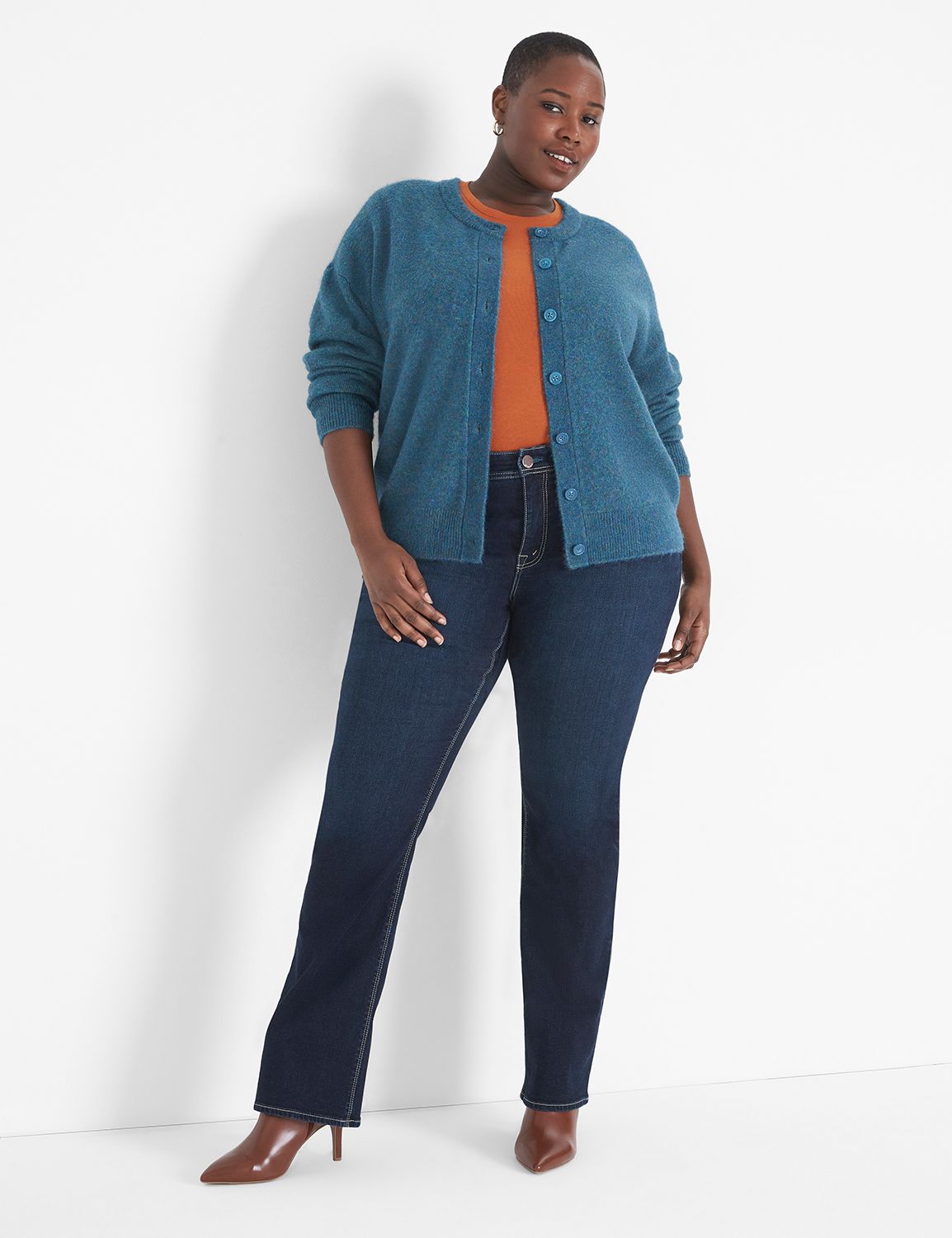 5112122 Multi-Colour Button Cardigan