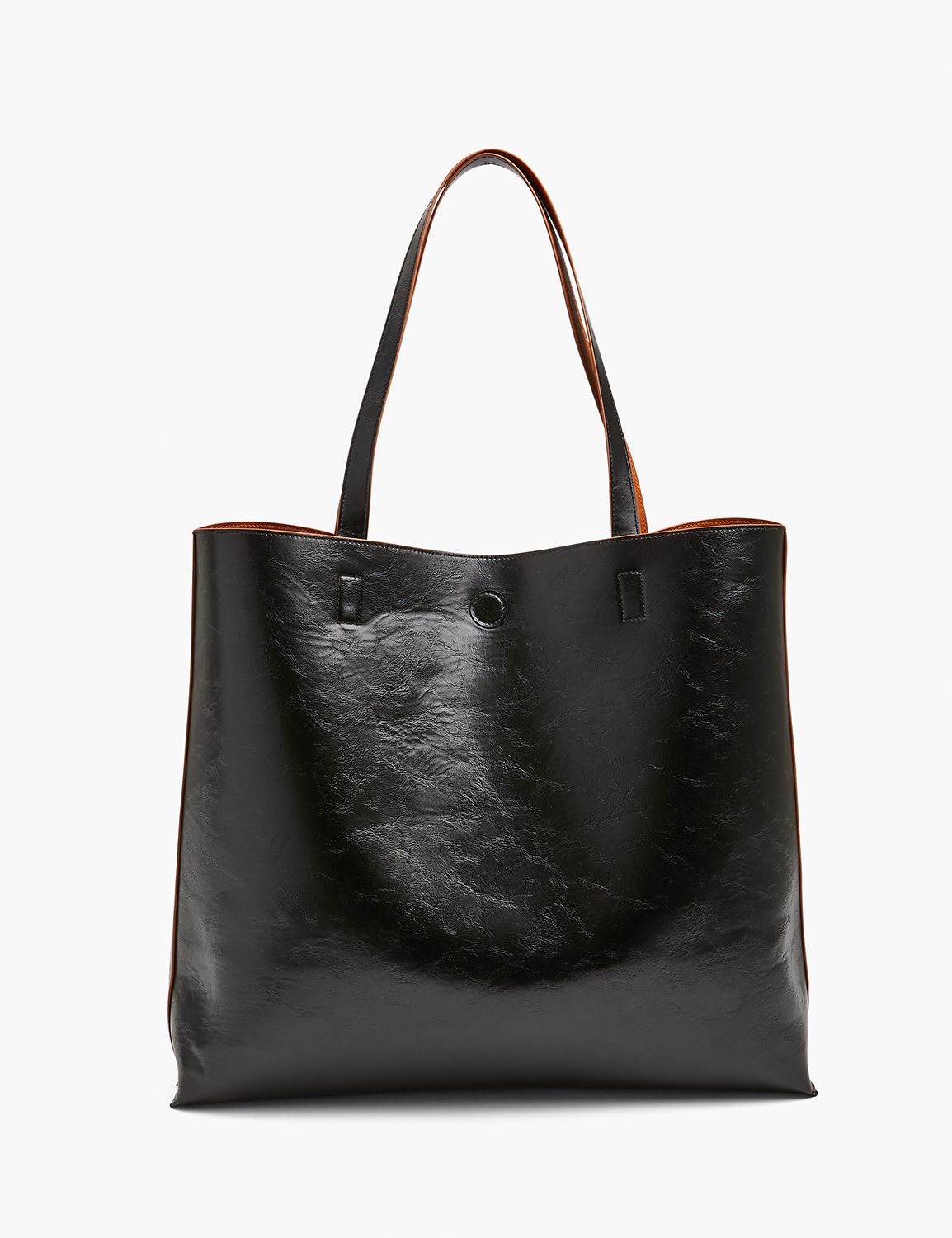 Leather reversible tote online