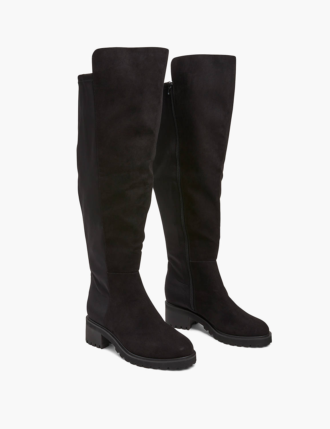 lane bryant dream cloud faux-microsuede over-the-knee boot 9w black