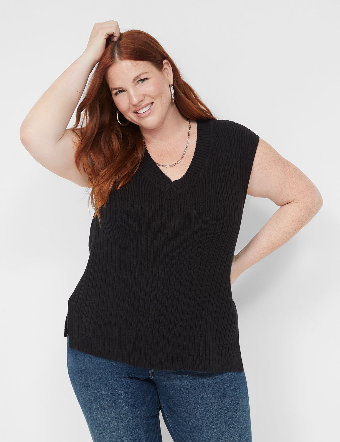 Lane bryant hotsell v neck sweater