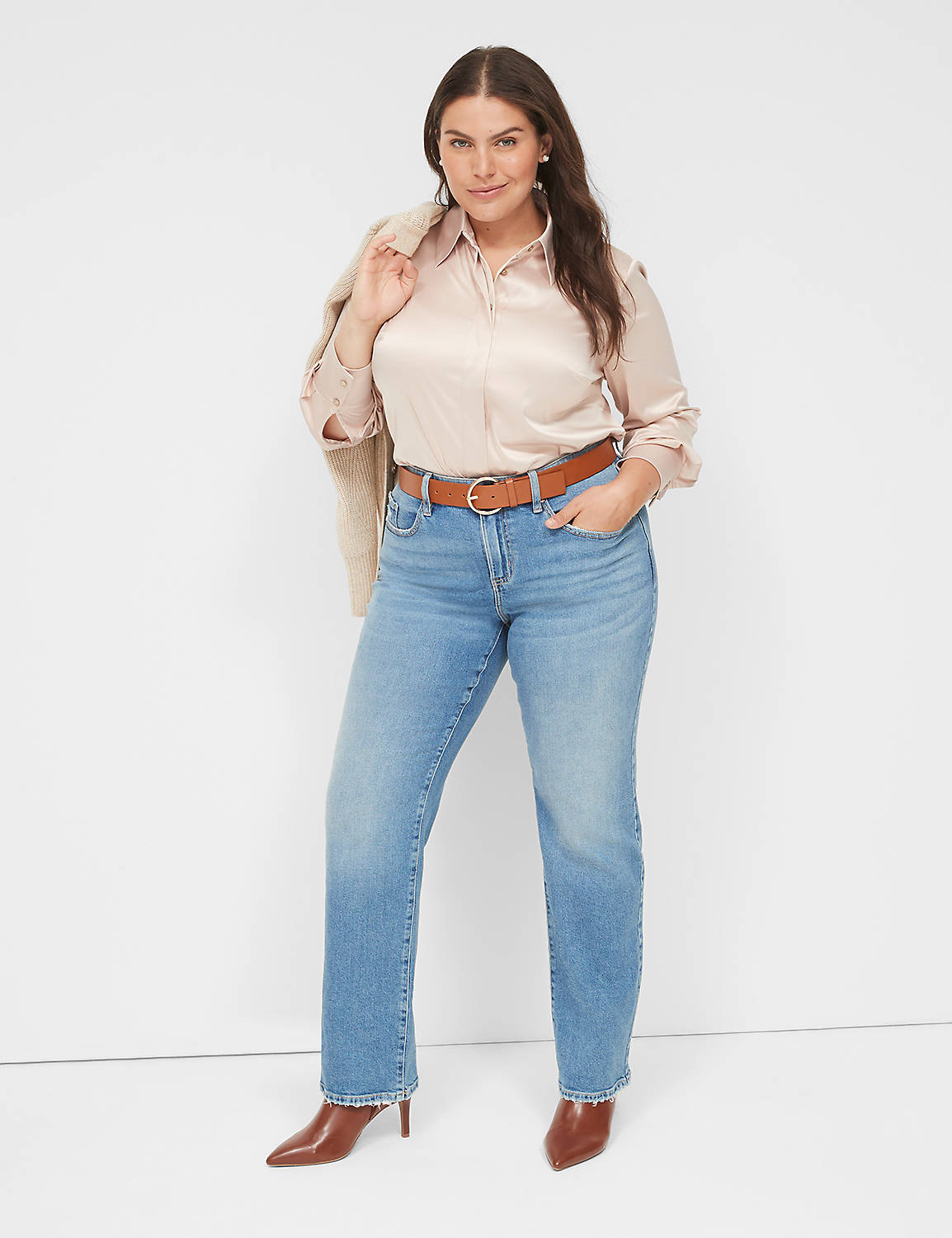 MID RISE RELAXED STRAIGHT - CLARA W | LaneBryant
