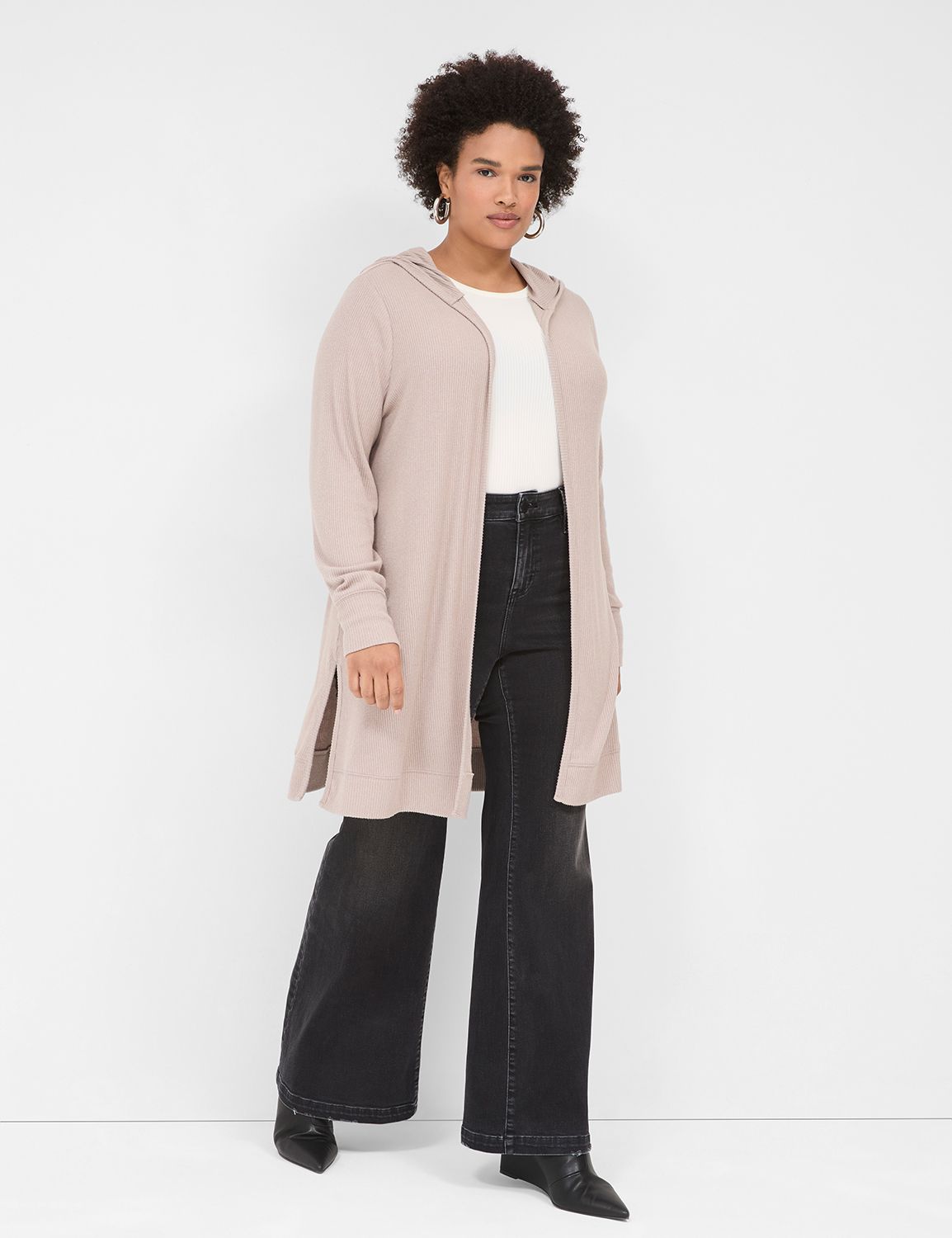 Long Sleeve Midi Duster main image 0