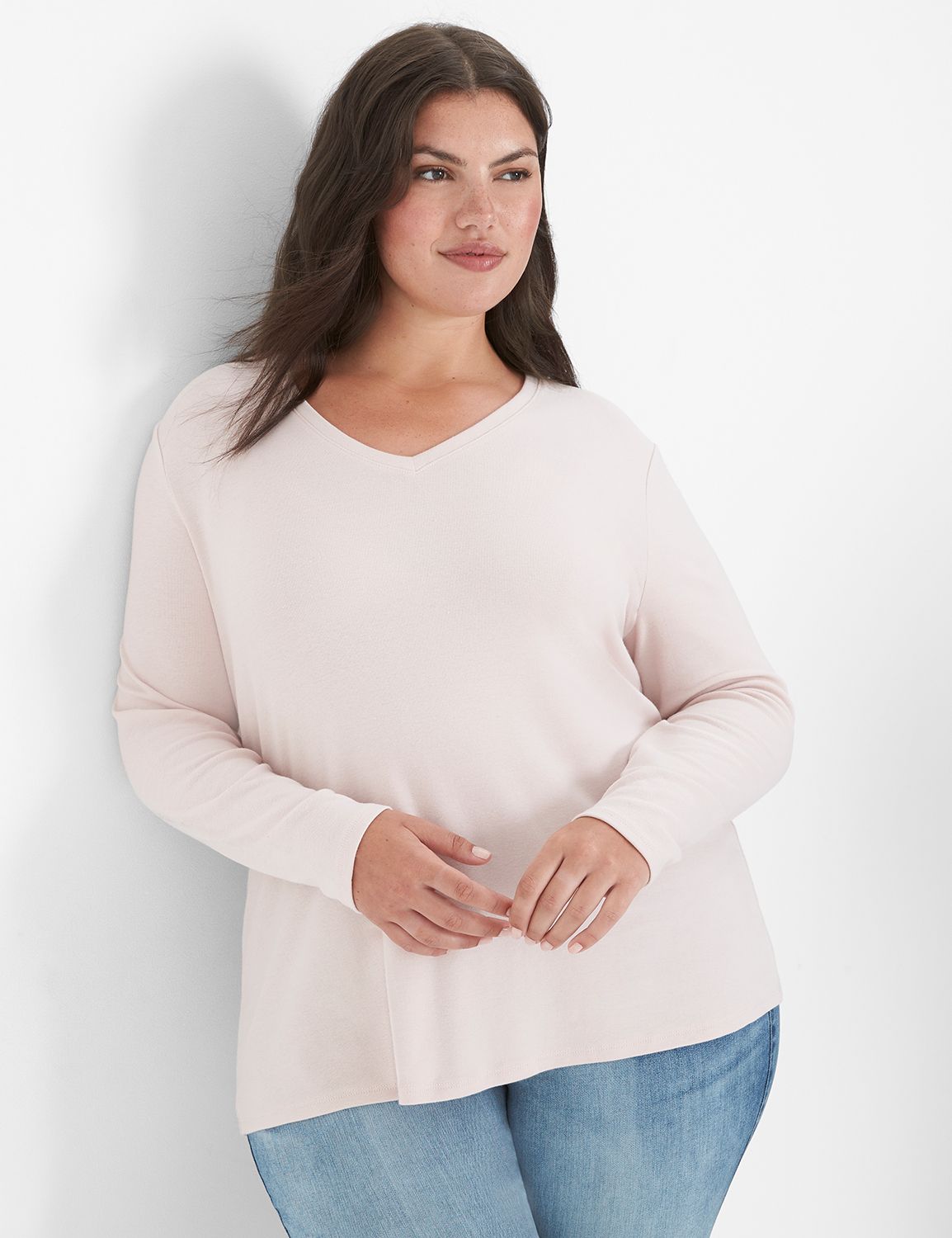 Classic LS V Neck Tee 1138413 Copy Product Image 1