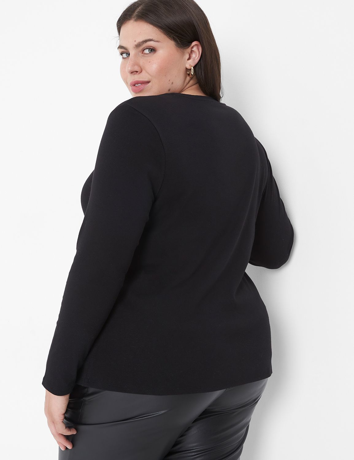 Suéter Pulóver VERO MODA CURVE - Cuello En V, Manga Larga, Tejido De Poliéster Reciclado, Acrílico Y Lana