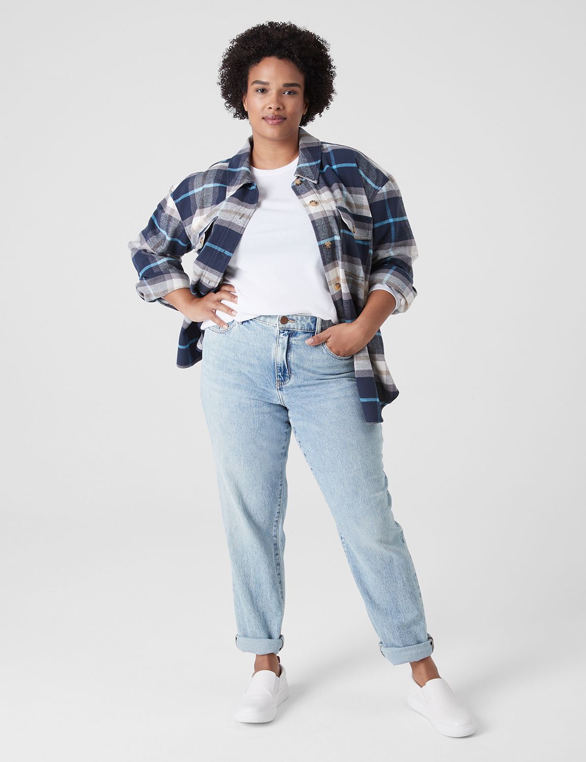 Lionel Green Street repertoire Pinpoint Plus Size Boyfriend Jeans | Lane Bryant