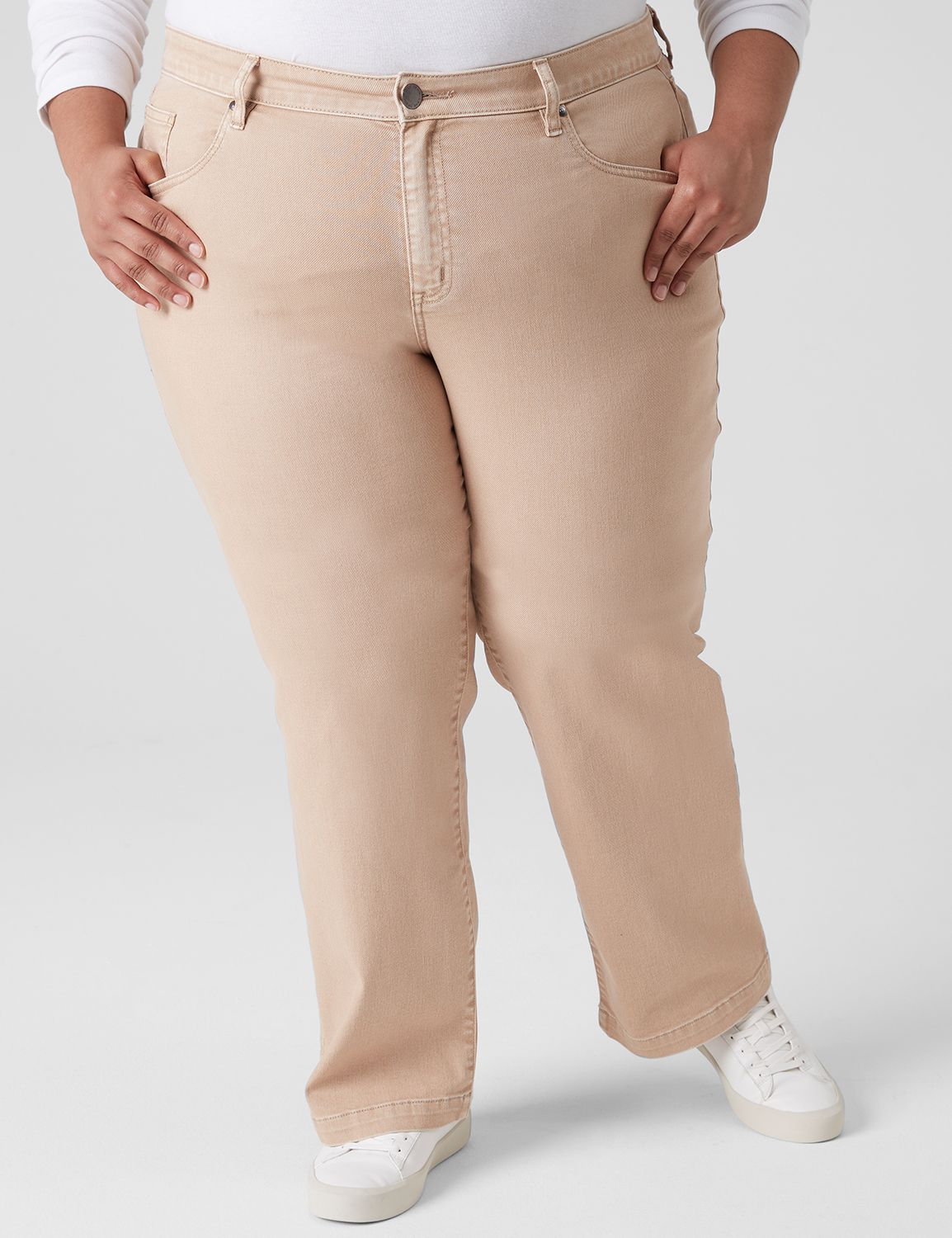 Khaki jeans womens plus on sale size