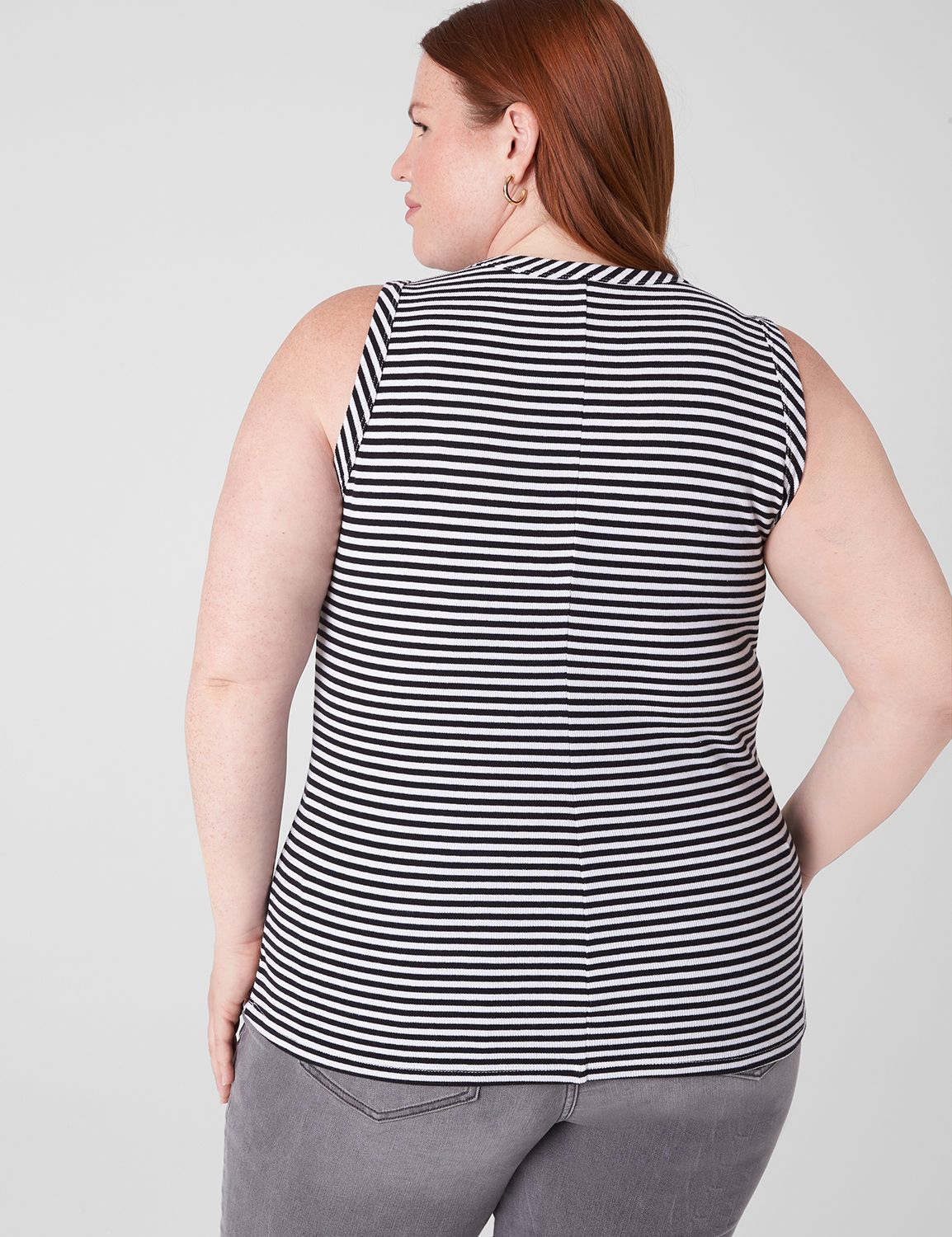 Brushed Rib Double Layer Sleeveless main image 1