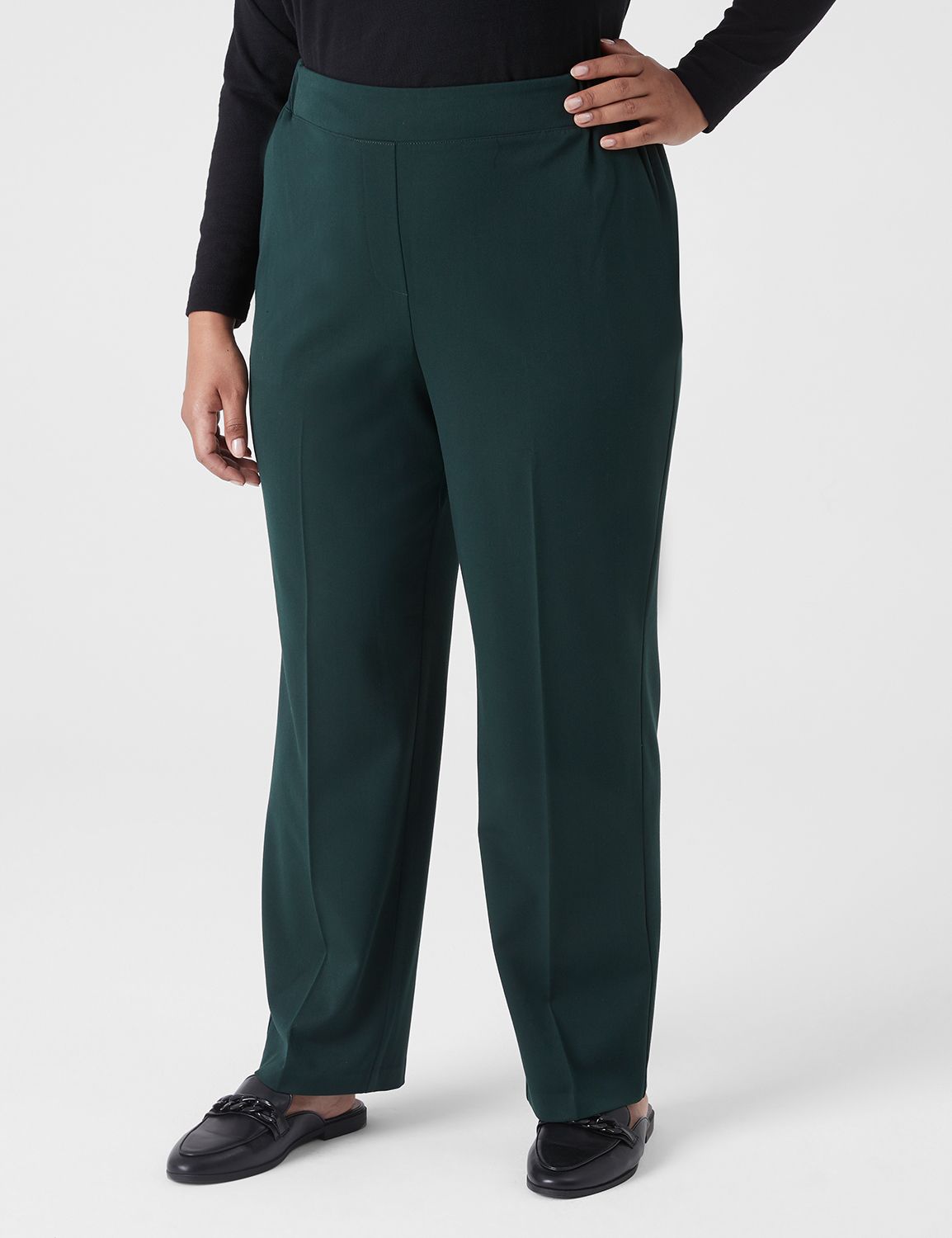 Pull-On Velvet Wide Leg Pant