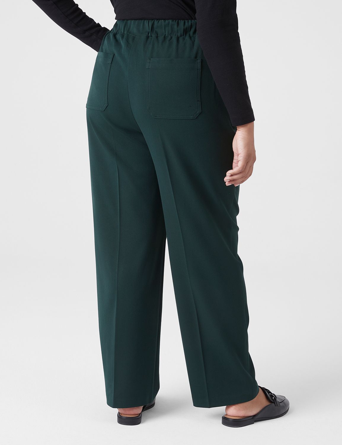 Spanx  Perfect Wide Leg Pant Black - Tryst Boutique