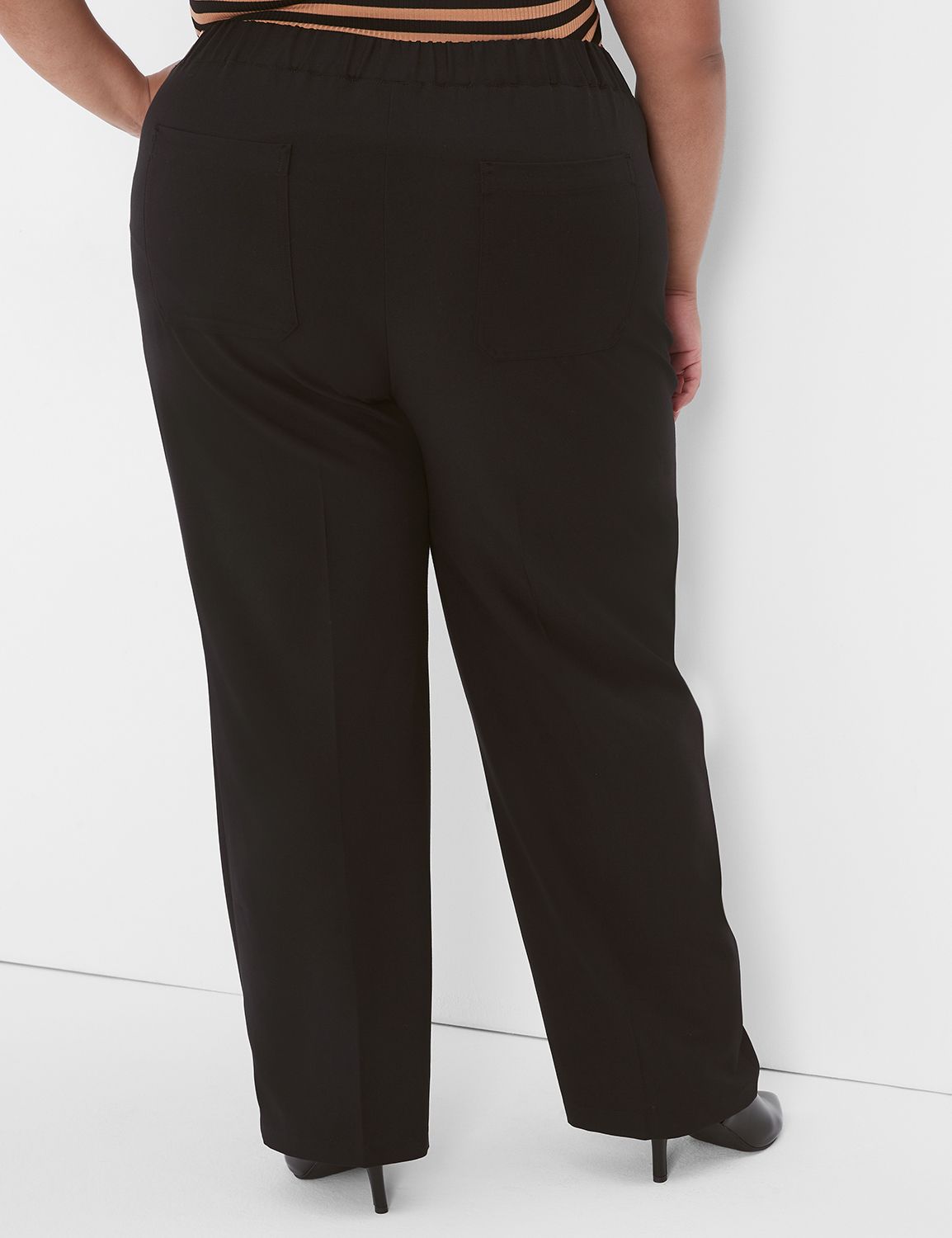 Pull on best sale straight leg trousers