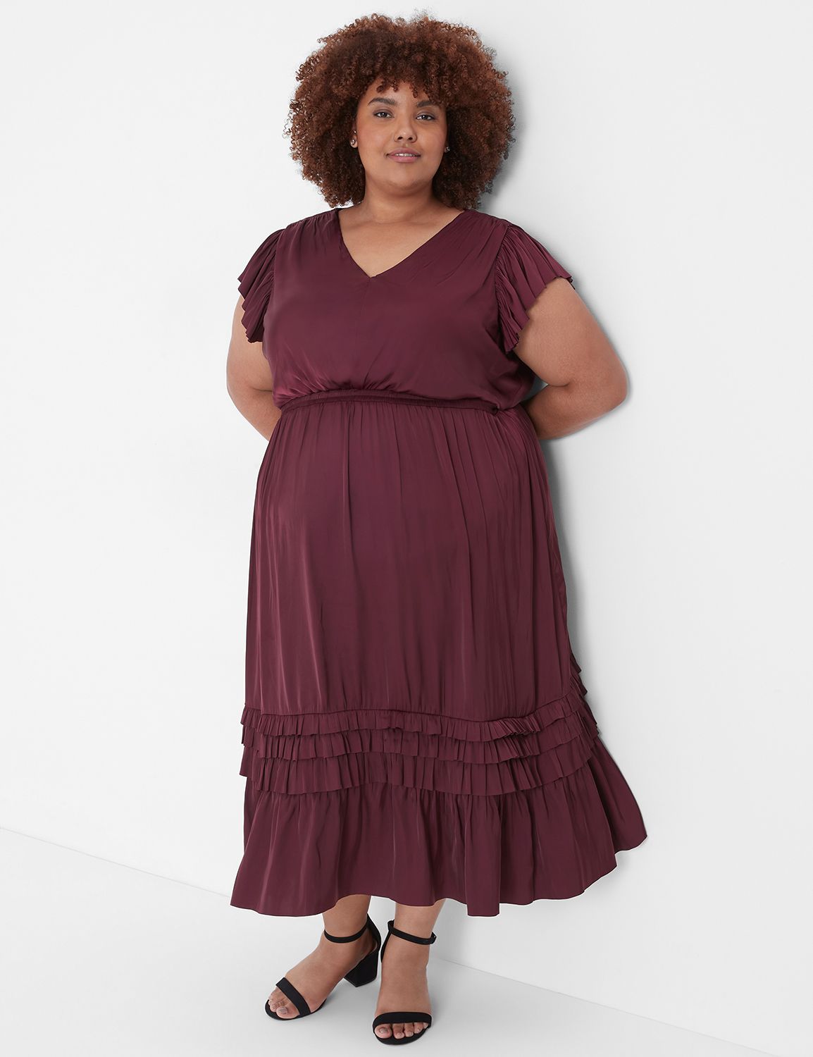 Burgundy Floral Swing Dress  Plus size legging outfits, Plus size