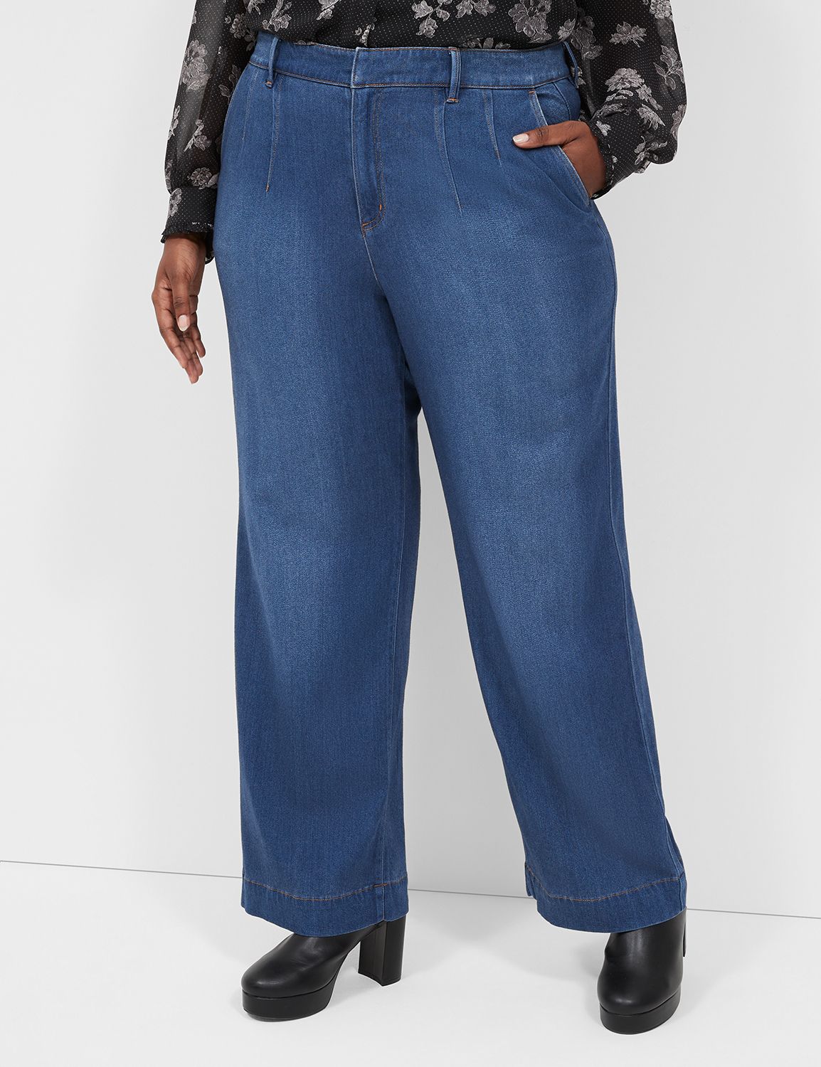 Fluid Denim Trouser Jean | LaneBryant