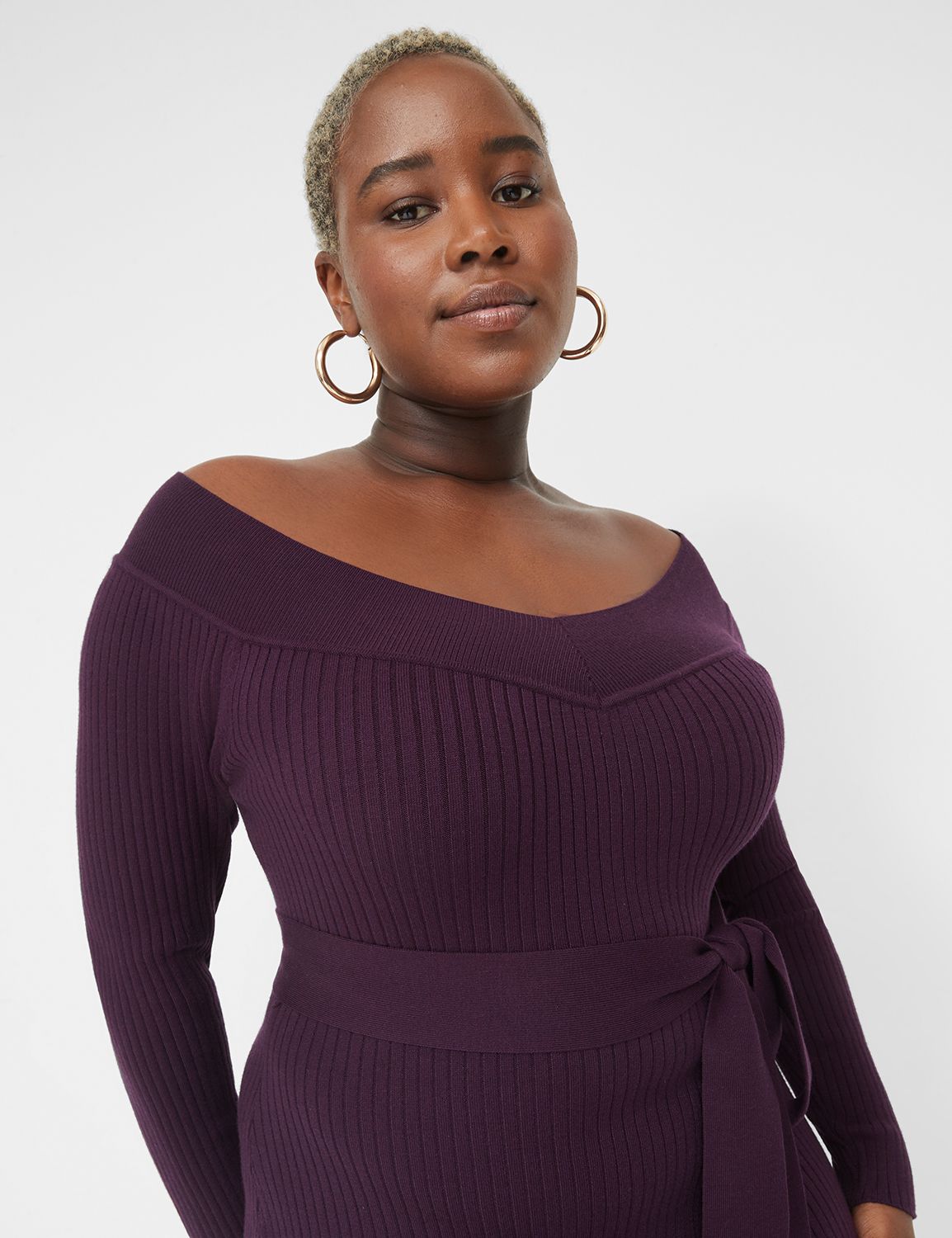 Lane bryant purple clearance dress