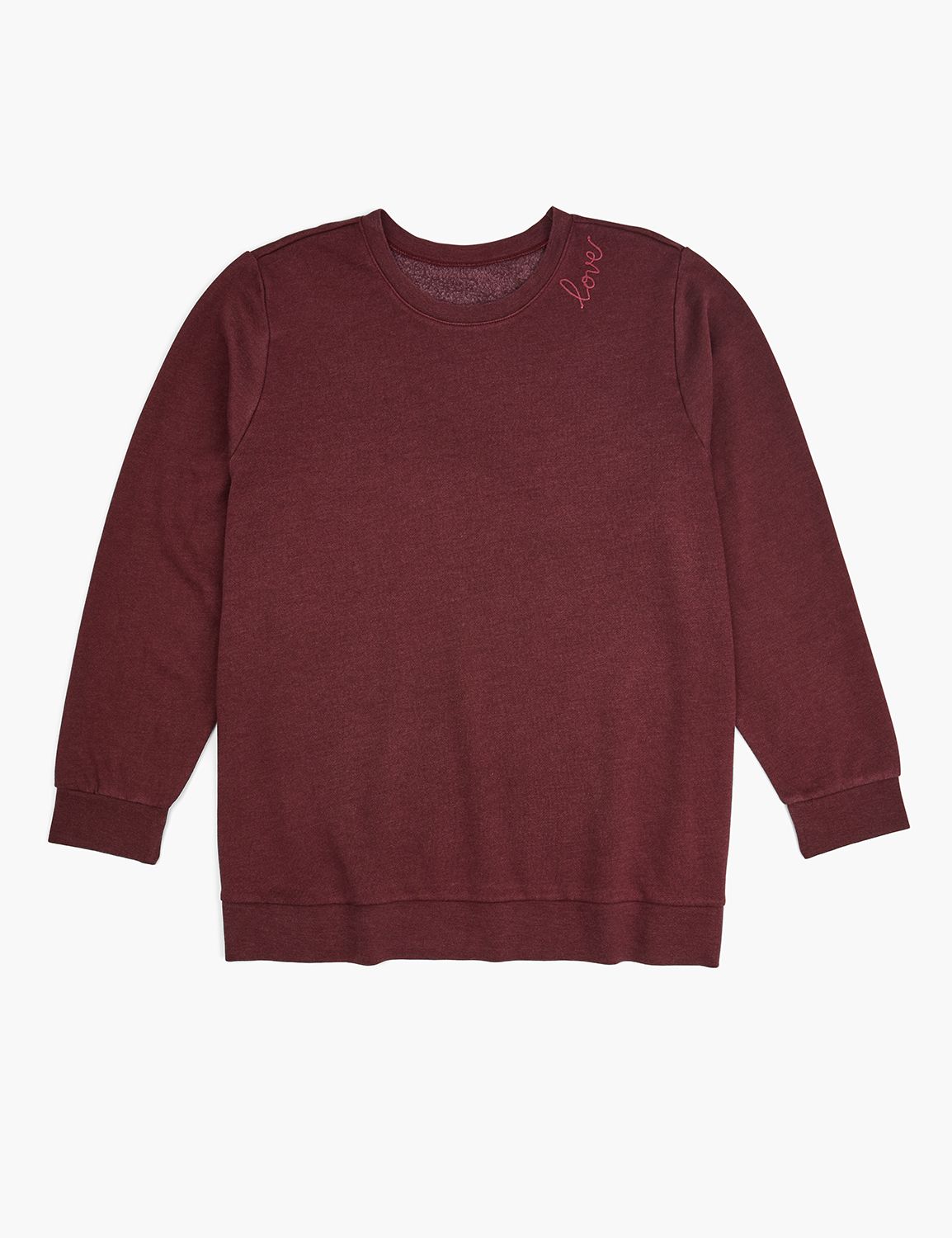 Sepia Relaxed Long Raglan Sleeve Crew Neck Top