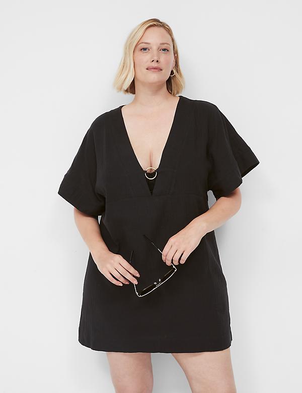 Woven O-Ring Dolman Cover-Up