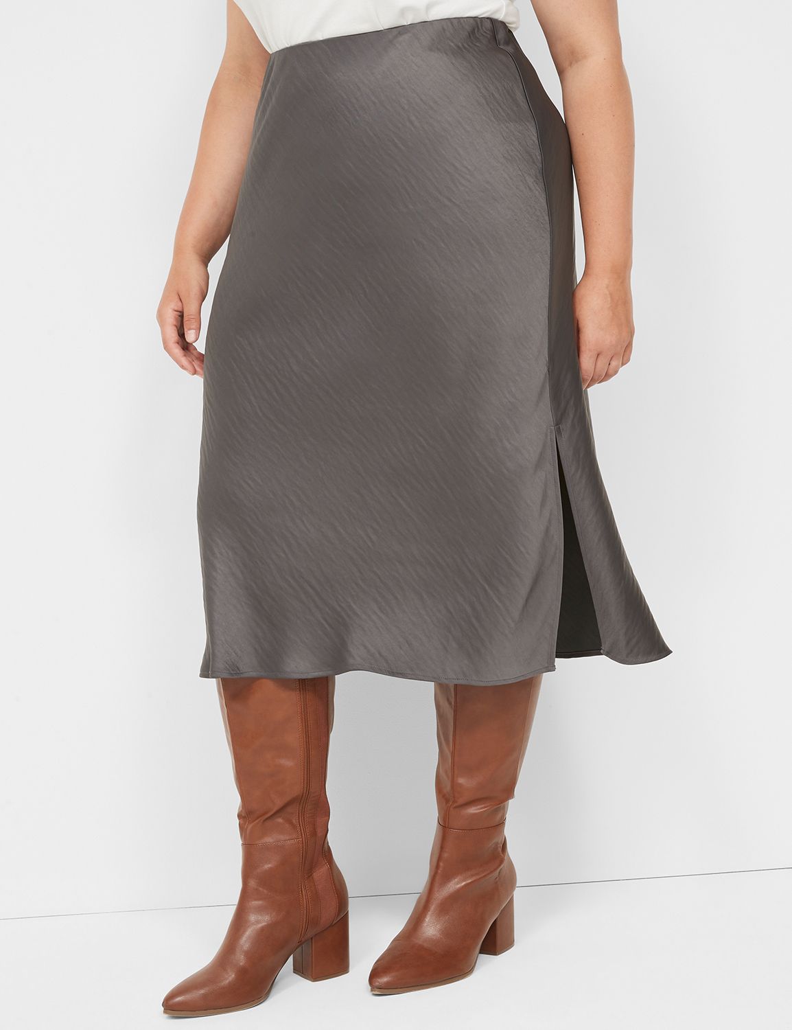 Lane bryant shop leather skirt