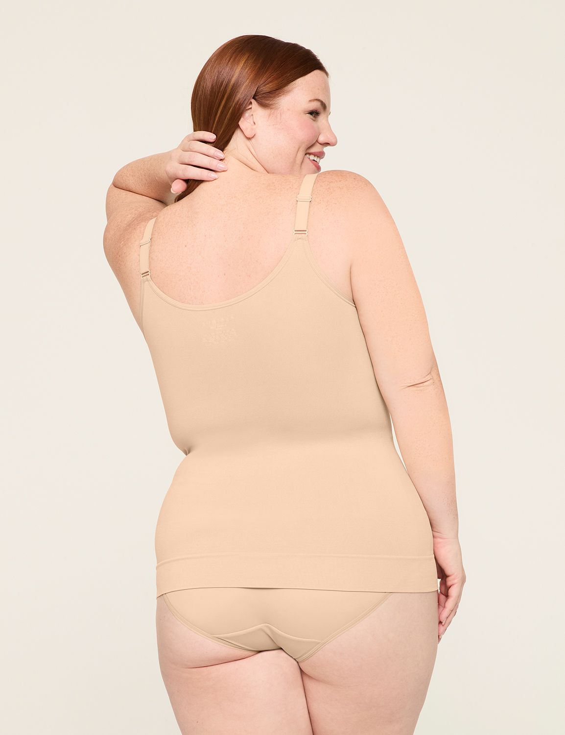 Lane Bryant Women's Intimates Seamless Wired Body Shapewear Beige