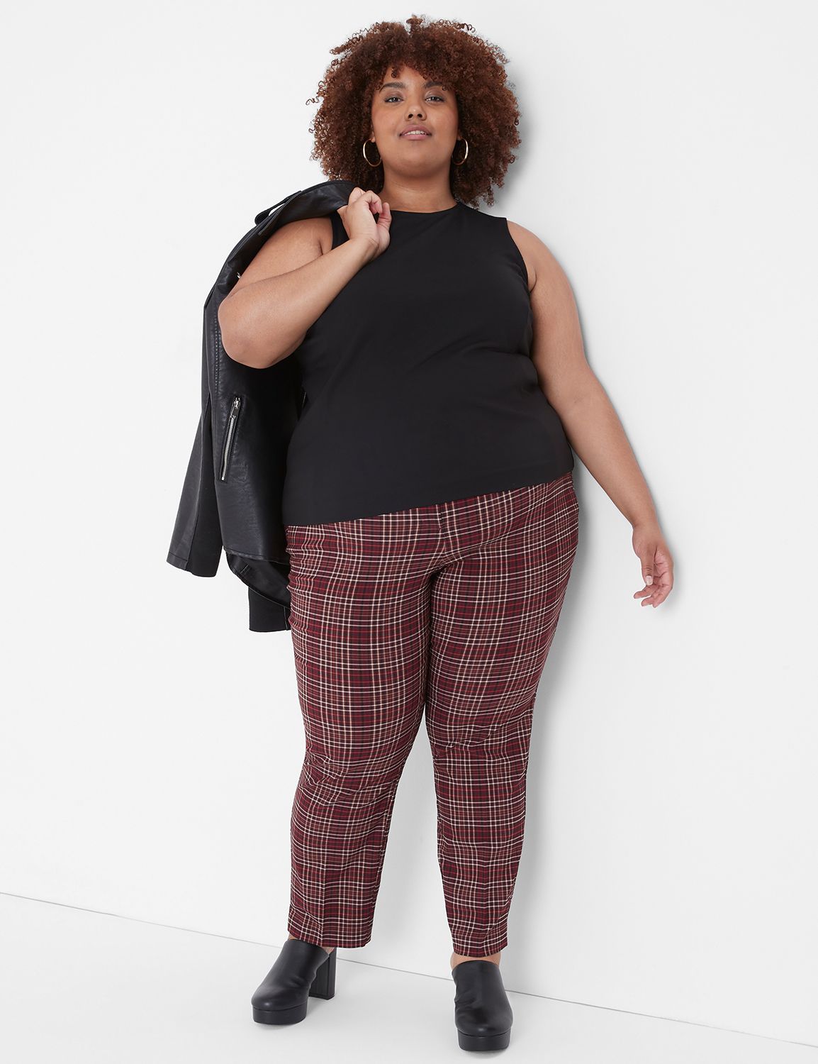 Plus size 2024 ankle pants outfits