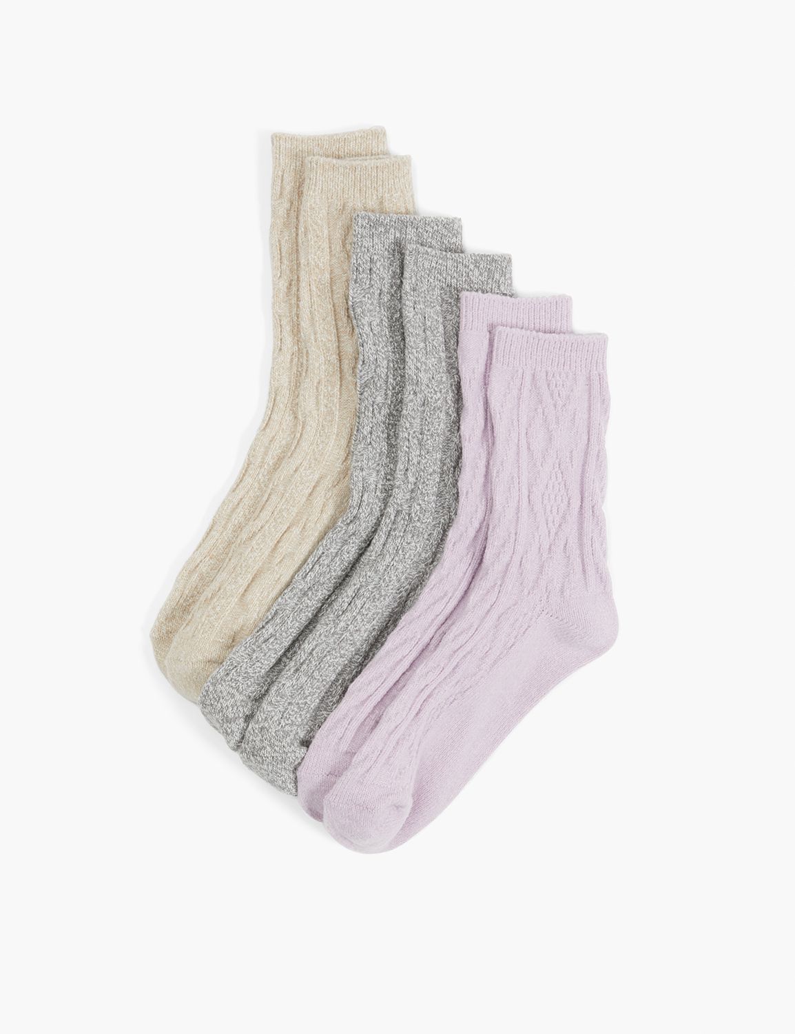 Boot Sock Purple Combo 3 Pack Product Image 1