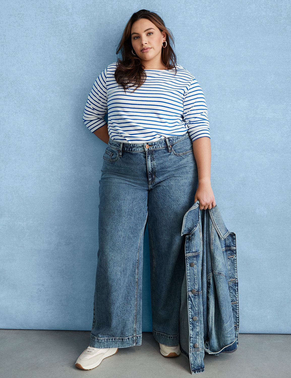 Classic 3/4 Sleeve Drop Shoulder Bo Product Image 3