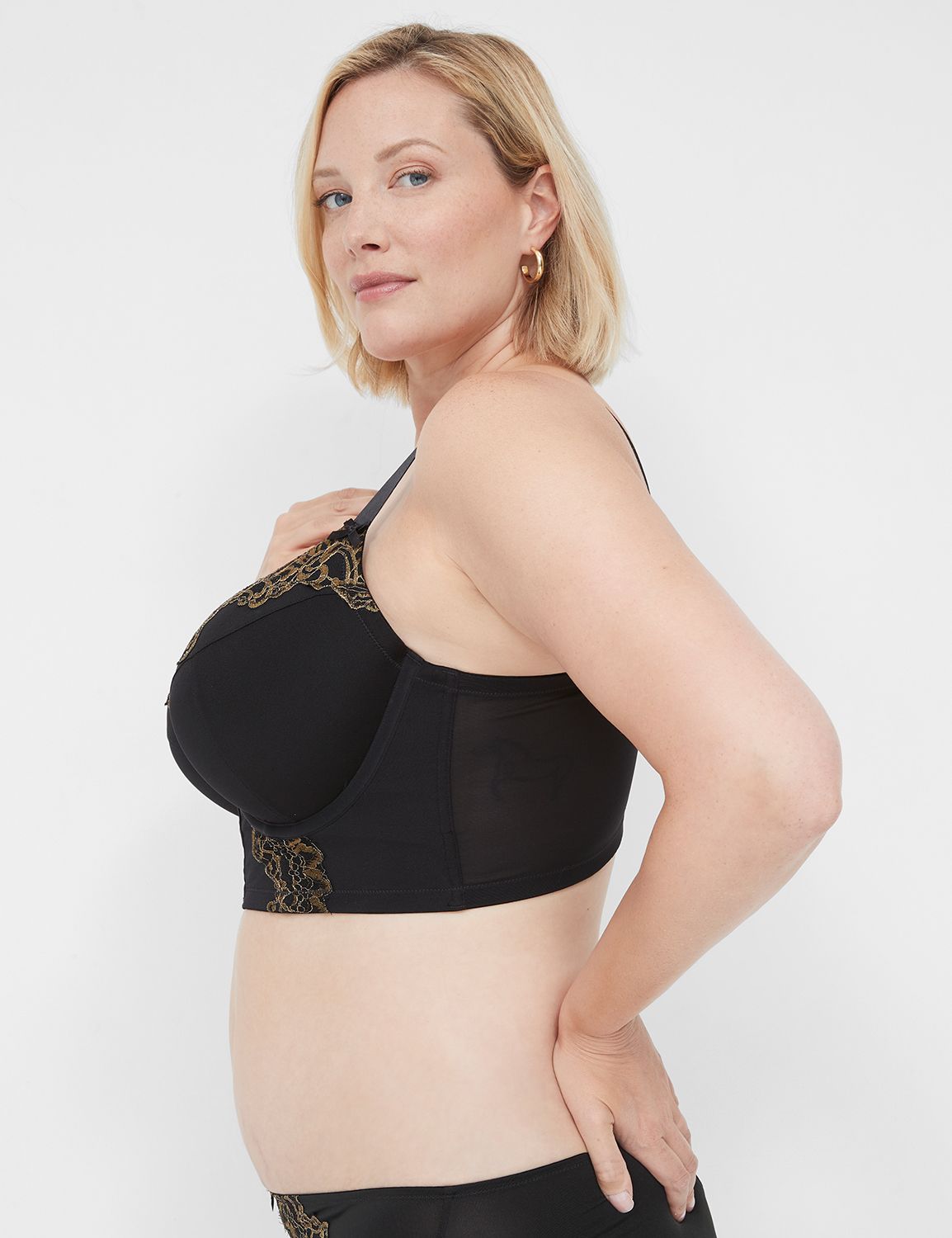 Metallic Trim Longline Boost Balc 1 | LaneBryant