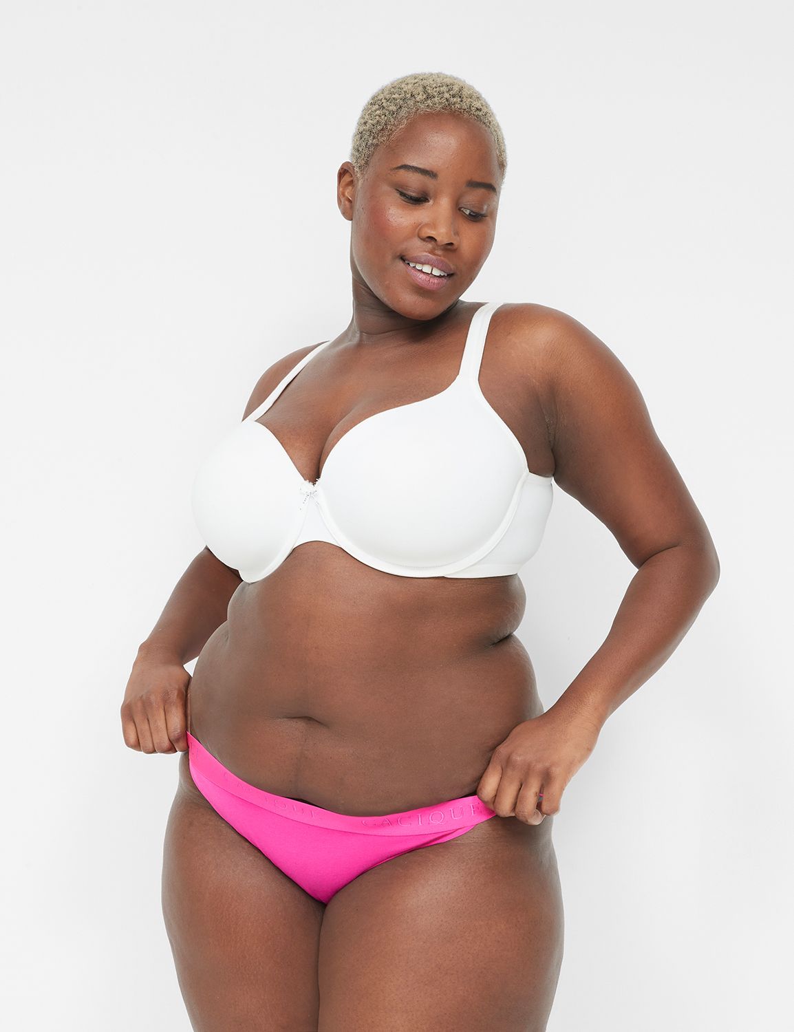 Cotton String Bikini Matte Shine Lo LaneBryant
