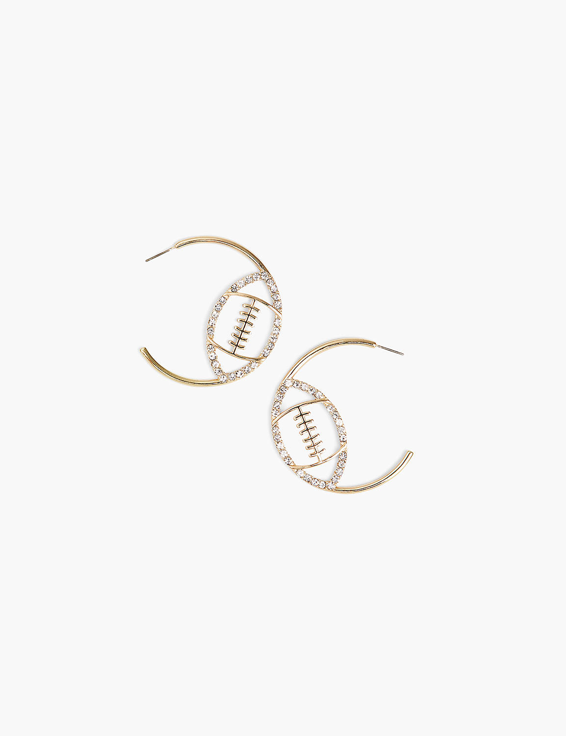 Football Hoop Earrings Football Hoop Earrings