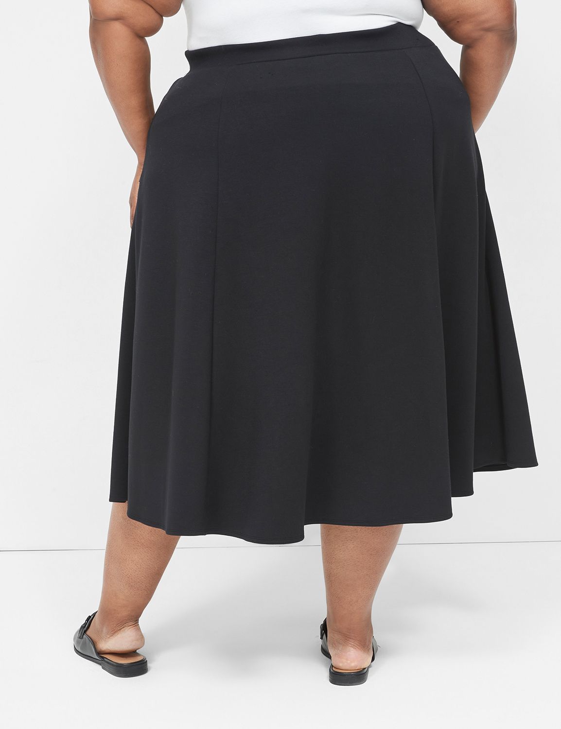 Plus size scuba midi skirt hotsell