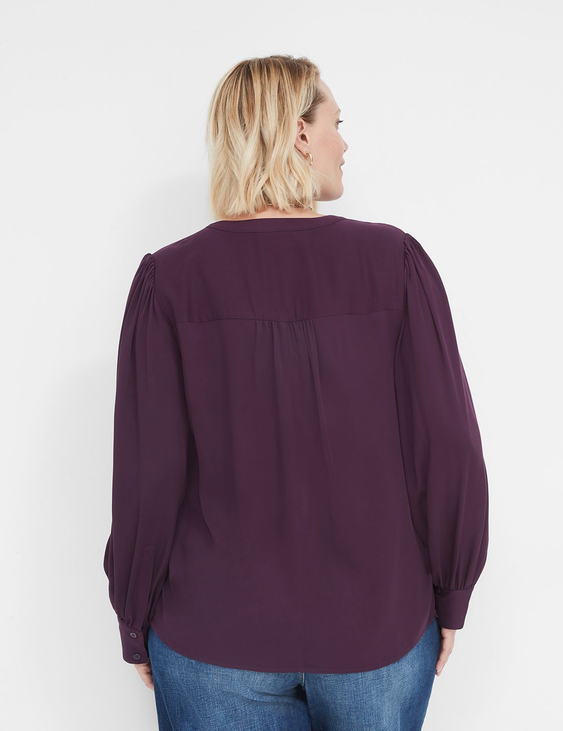 Classic Long Sleeve Yoke Detail 113 LaneBryant