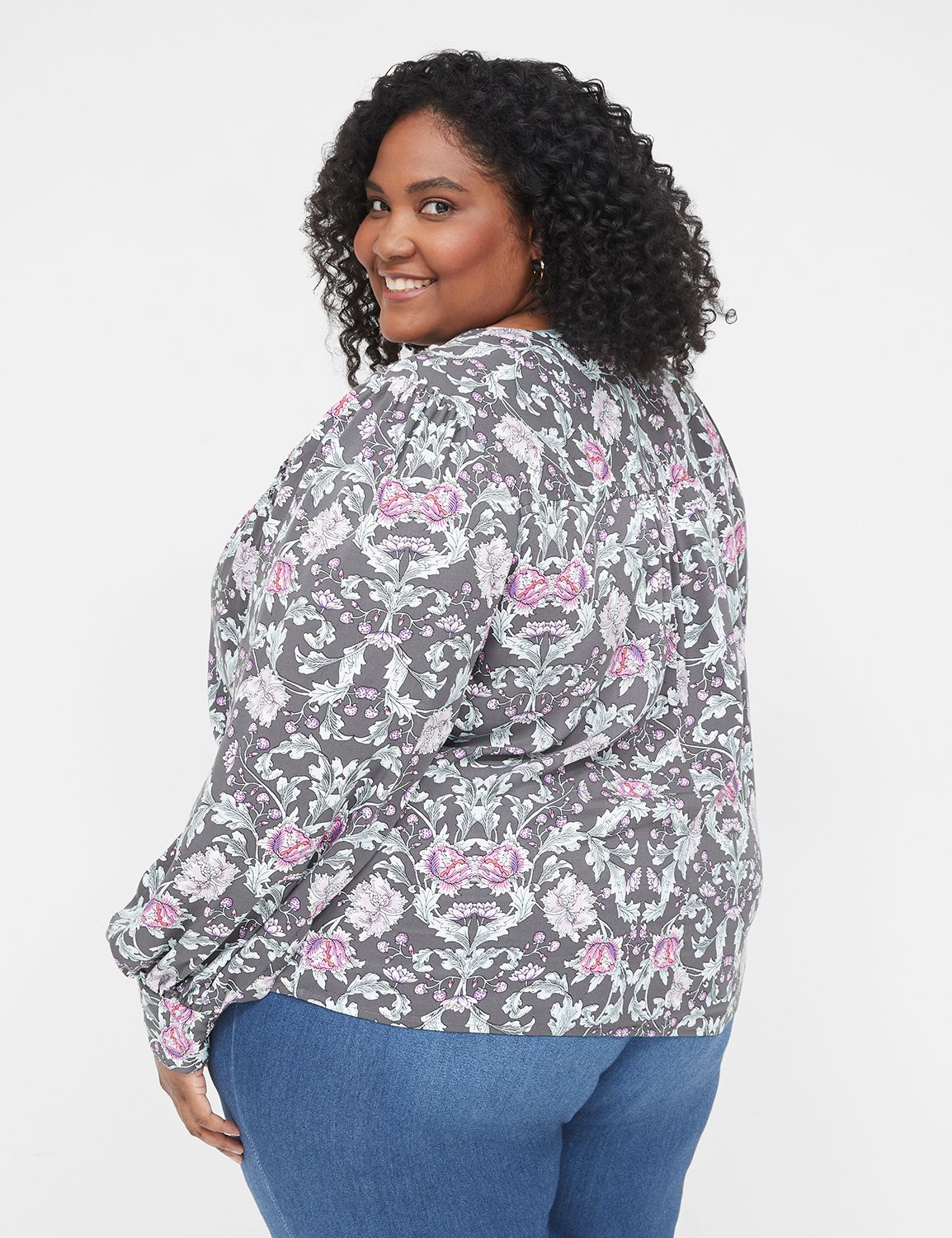 Classic Long Sleeve Yoke Detail 113 LaneBryant
