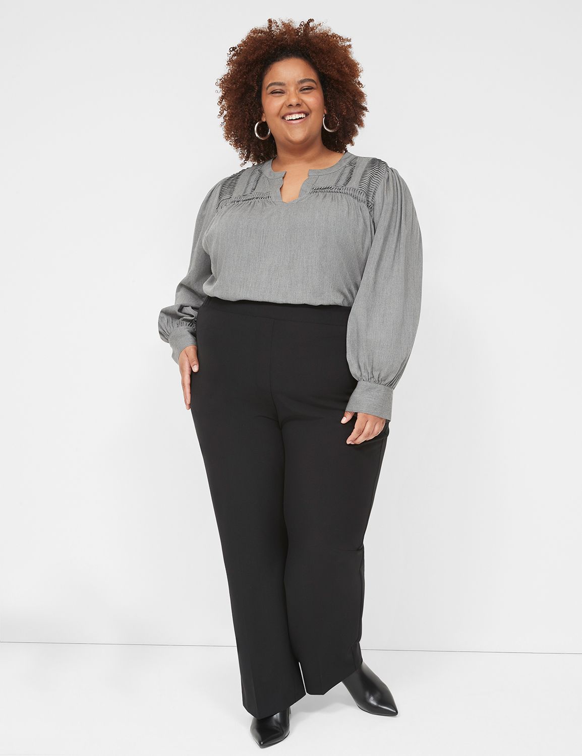 Classic Long Sleeve Yoke Detail 113 LaneBryant
