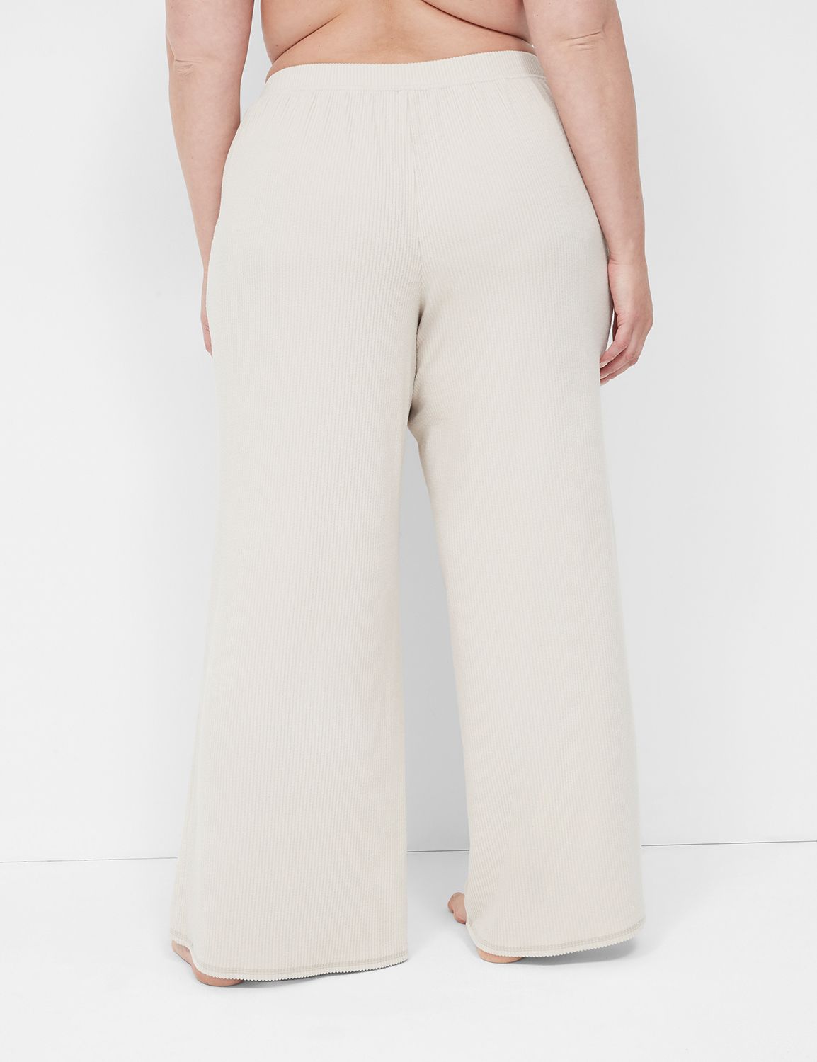 Brushed Rib Wide Leg Pant 1137070 F | LaneBryant