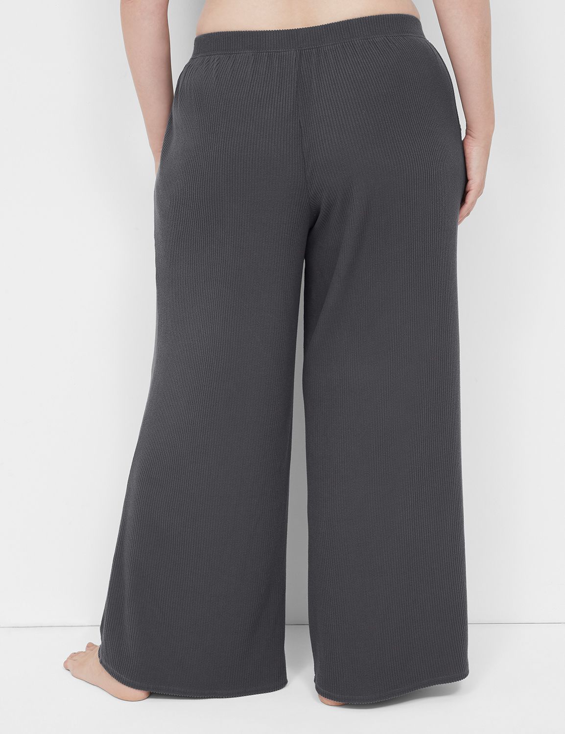 Brushed Rib Wide Leg Pant 1137070 F | LaneBryant