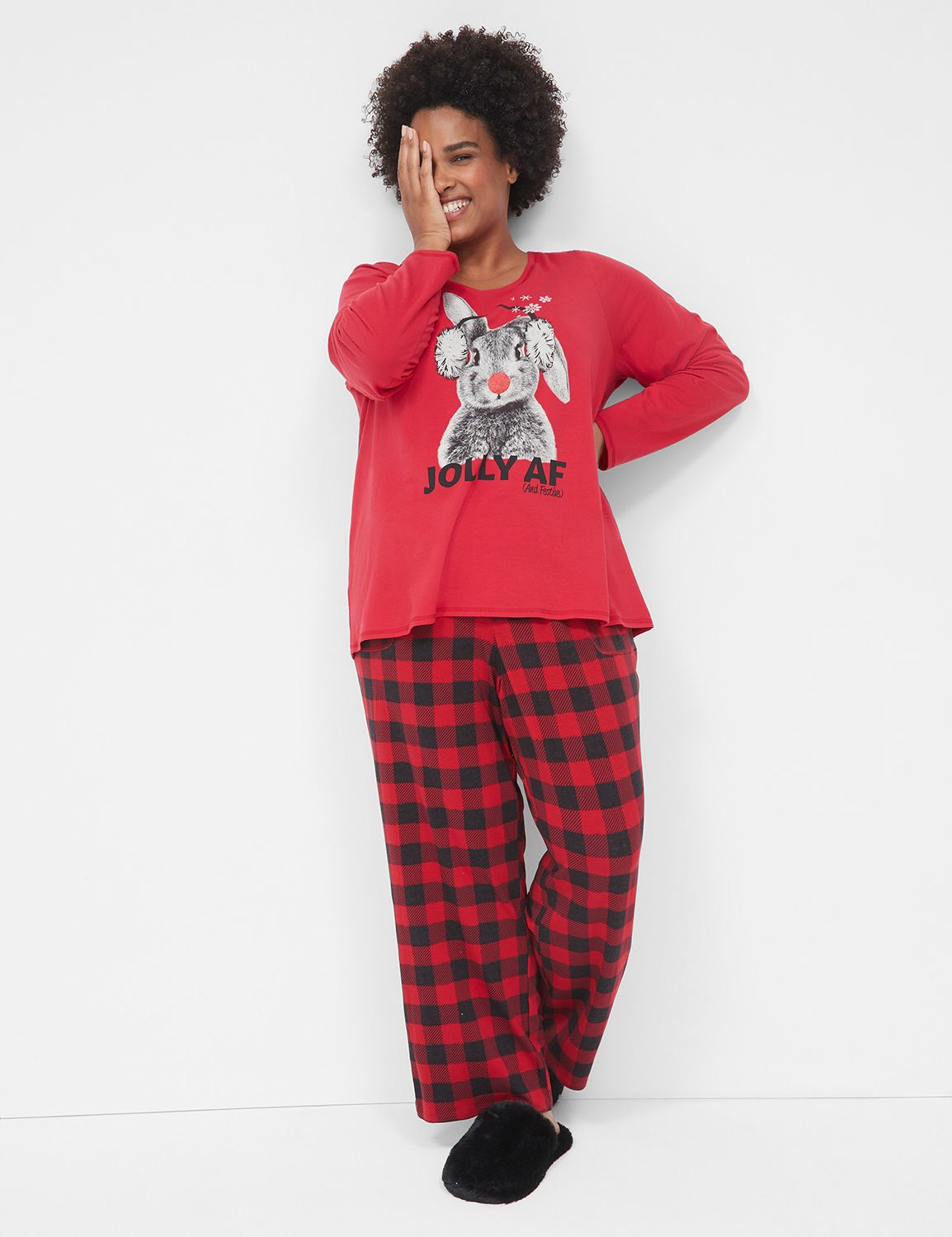 Block Pant Packaged PJ Set 1137848 LaneBryant